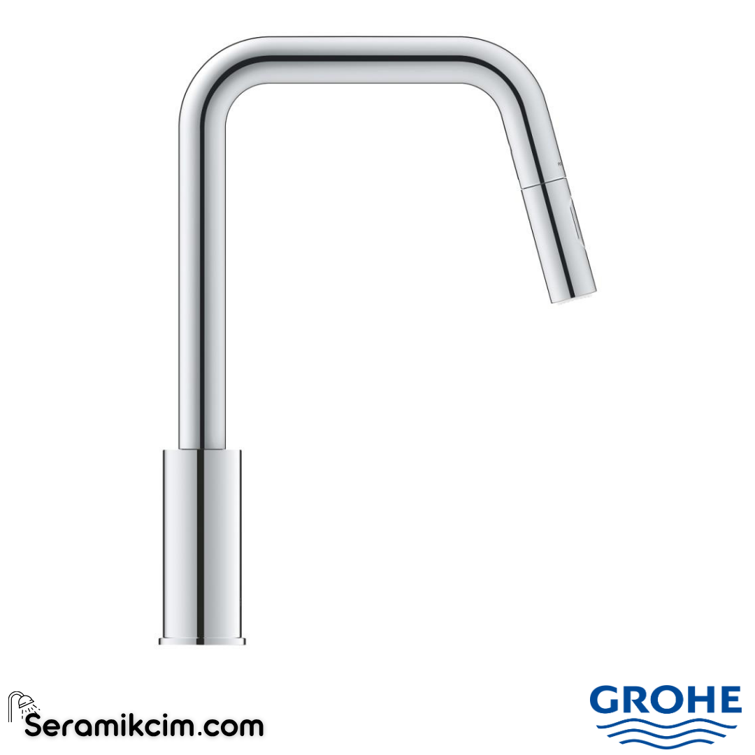 Grohe Eurosmart Kuğu Borulu Eviye Bataryası Krom 30619000 - 30619000