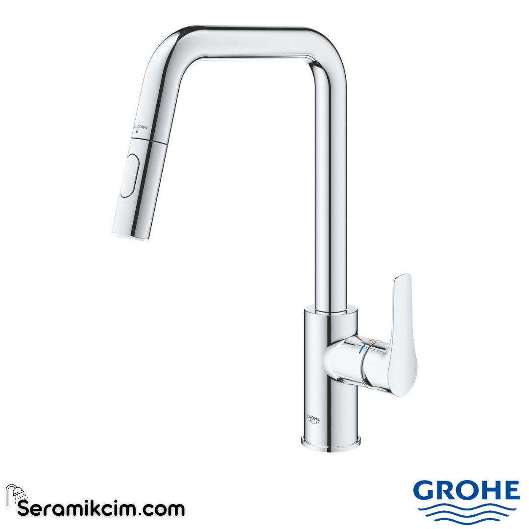 Grohe Eurosmart Kuğu Borulu Eviye Bataryası Krom 30619000 - 30619000