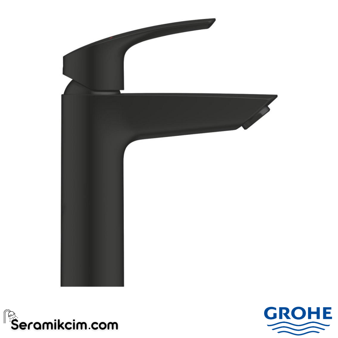 Grohe Eurosmart Lavabo Bataryası, Mat Siyah 233242433 - 233242433