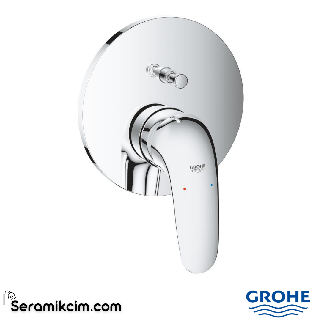 Grohe Eurostyle Ankastre Banyo Duş Bataryası (Sıva Üstü Grubu), 2 Yollu Krom 24047003