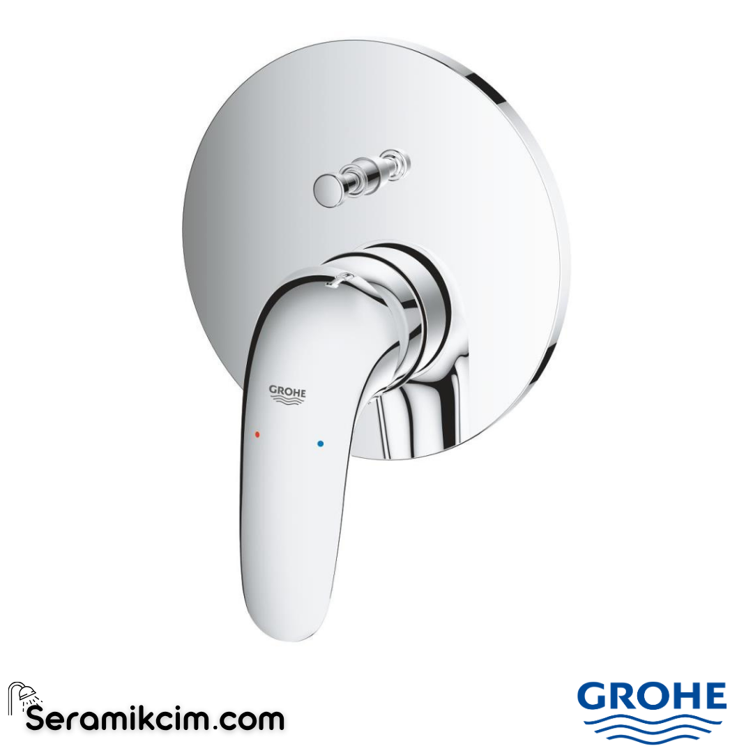 Grohe Eurostyle Ankastre Banyo Duş Bataryası (Sıva Üstü Grubu), 2 Yollu Krom 24047003