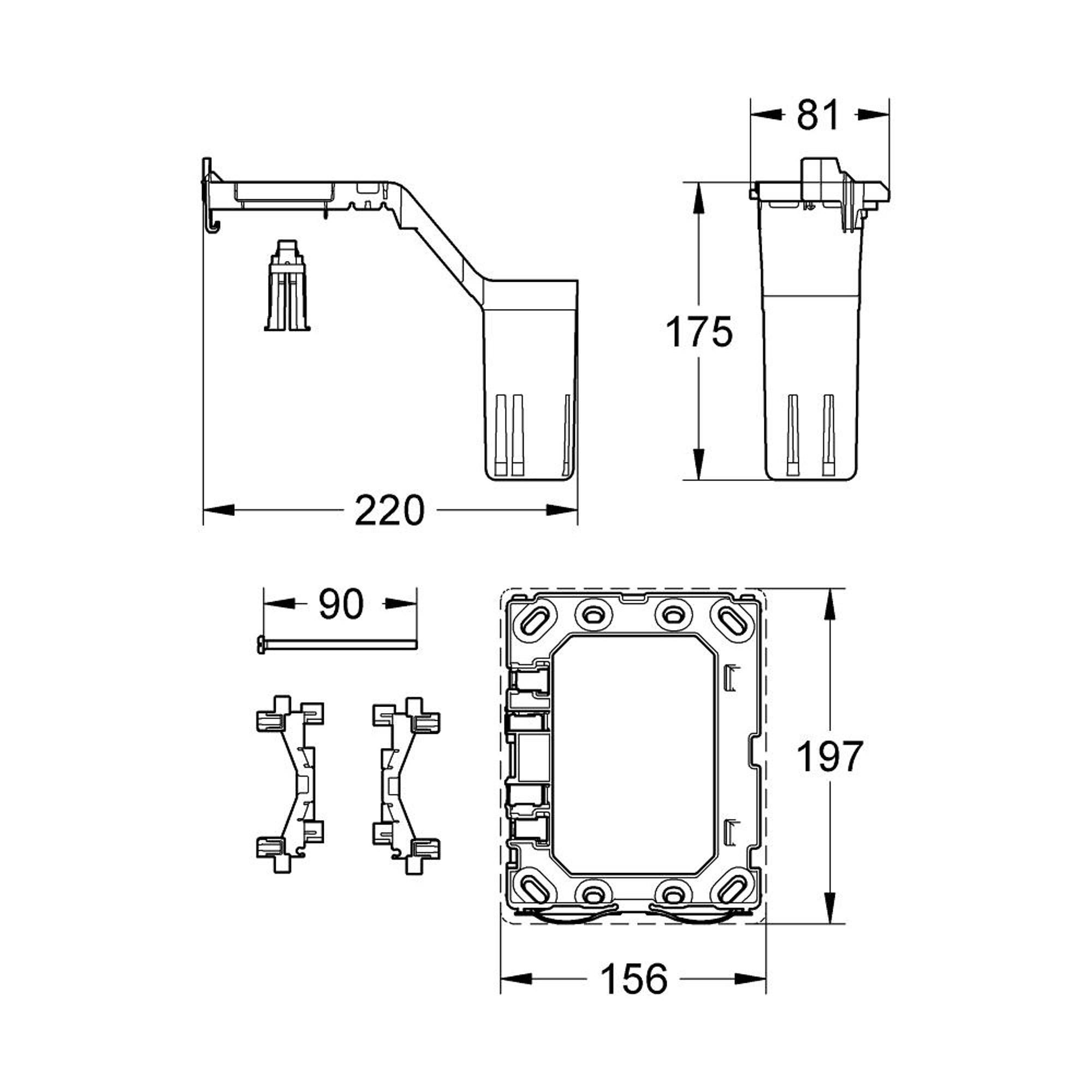 Grohe Fresh Çift Kademeli Boşaltma Valfi Seti Krom 38796000