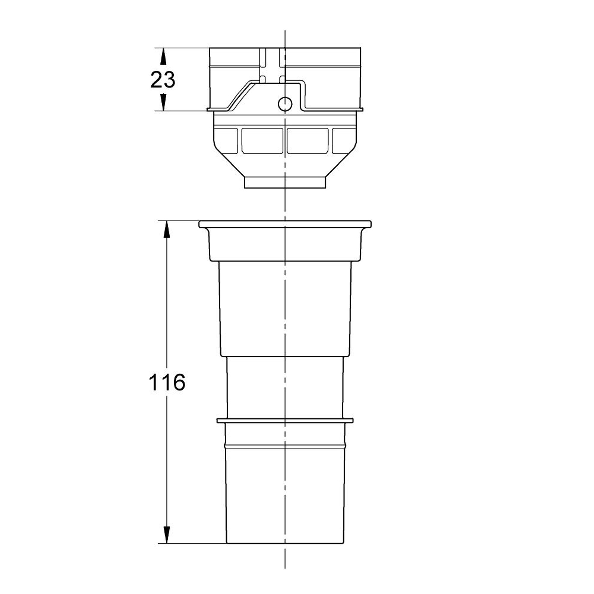 Grohe GD2 Adaptörü 4,5 L Krom 42333000
