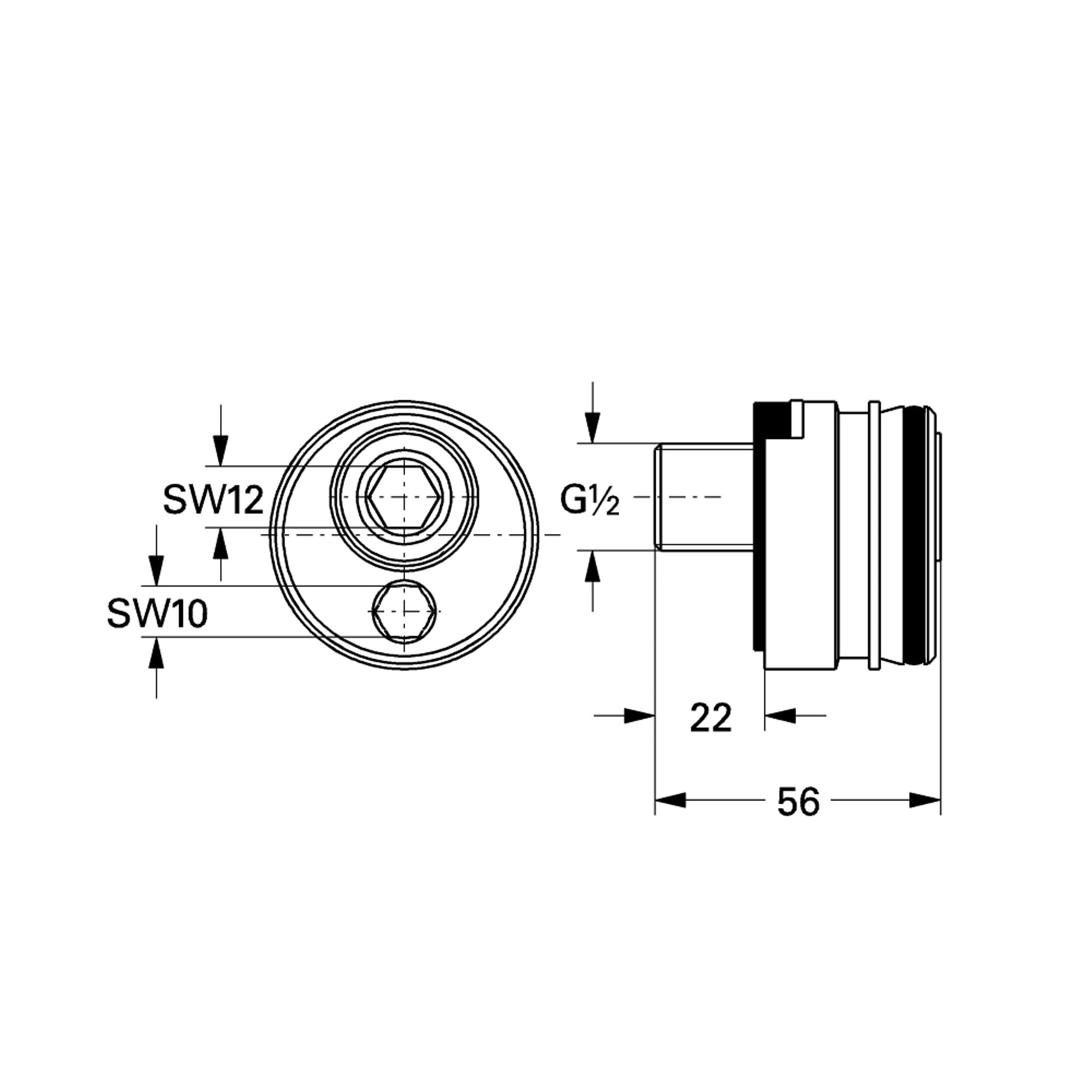 Grohe Geçiş Rakoru 12088000