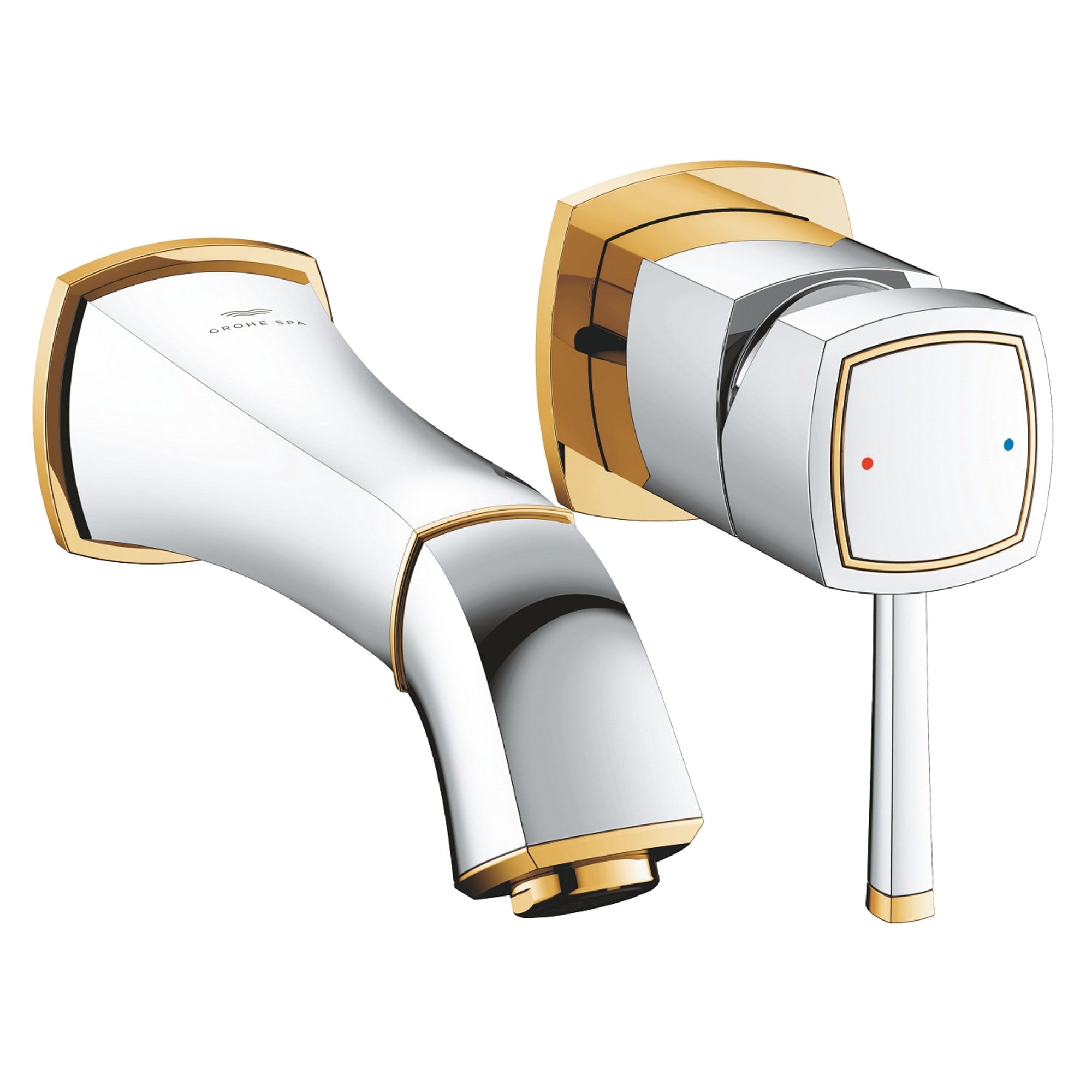 Grohe Grandera 2 Delikli Lavabo Bataryası M Boy Krom-Altın 29416IG0