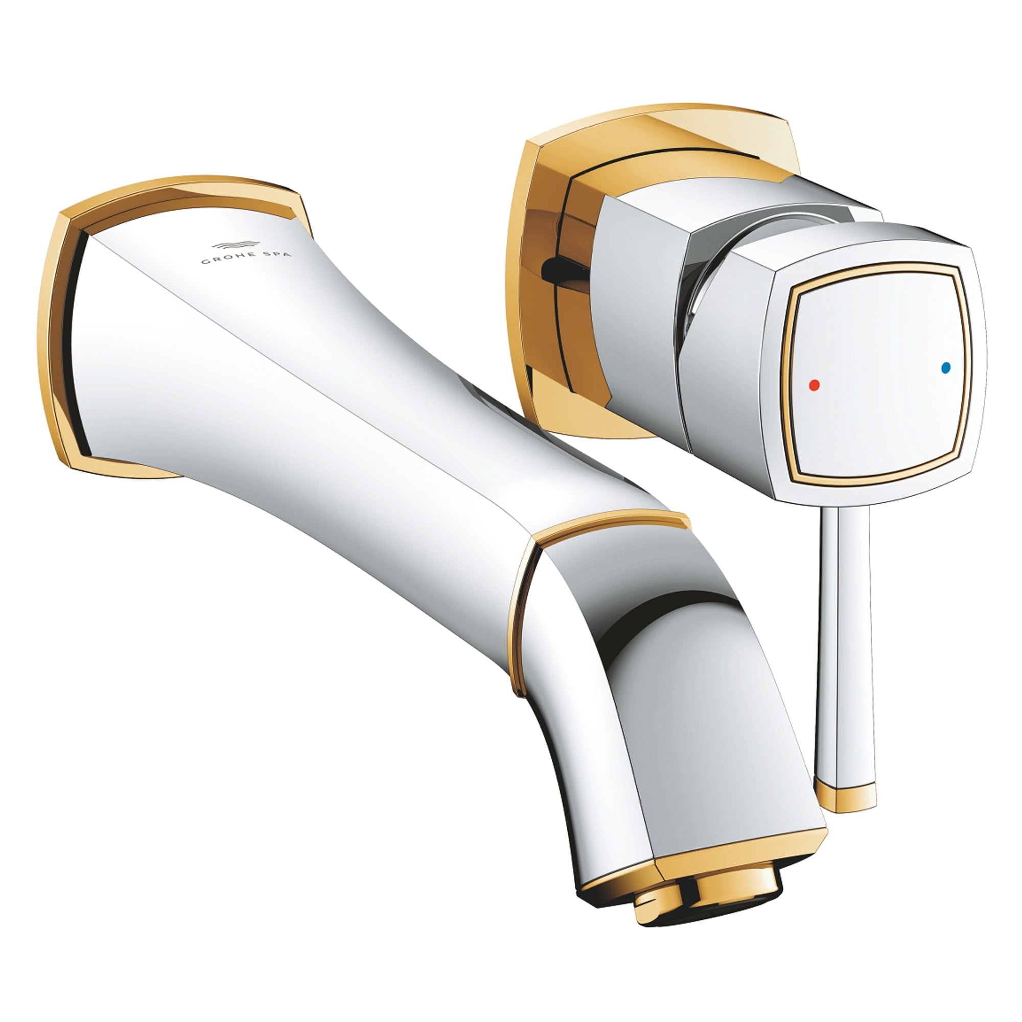 Grohe Grandera 2 Delikli Lavabo Bataryası L Boy Krom-Altın 29417IG0