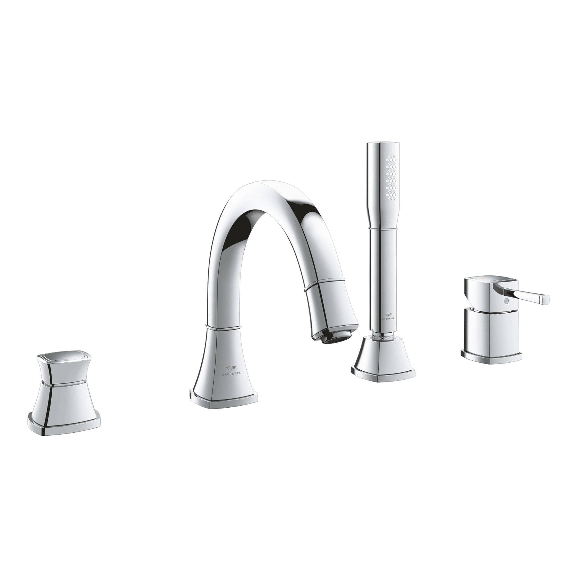 Grohe Grandera 4 Delikli Küvet Bataryası Seti Krom 29418000