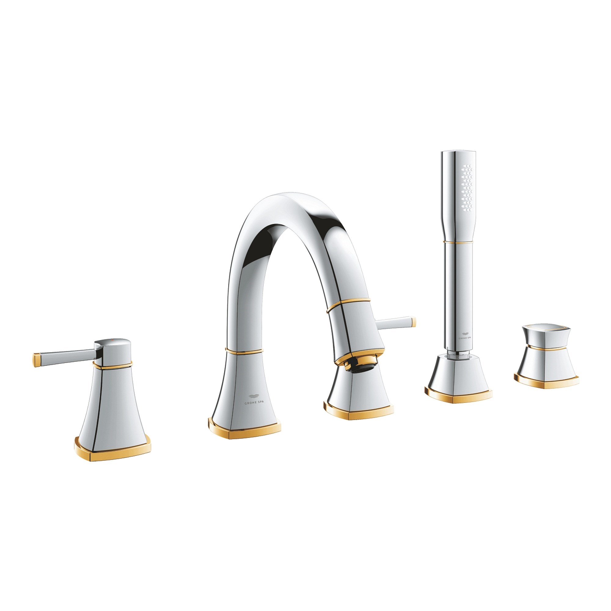 Grohe Grandera 5 Delikli Banyo Bataryası Seti Krom-Altın 29415IG0