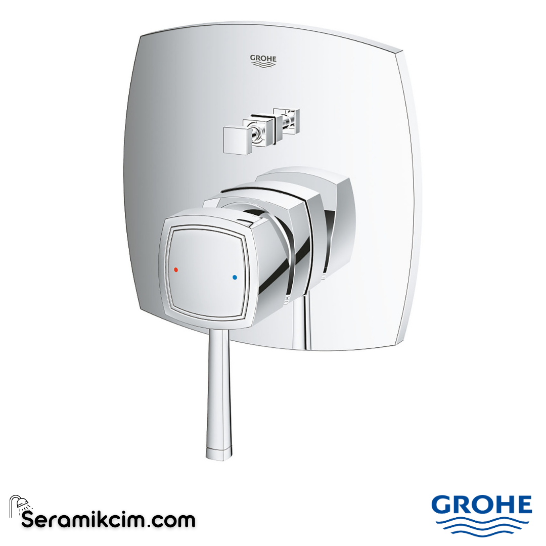 Grohe Grandera Ankastre Banyo/Duş Bataryası (Sıva Üstü Grubu) 2 Yollu Krom 24068000 - 24068000