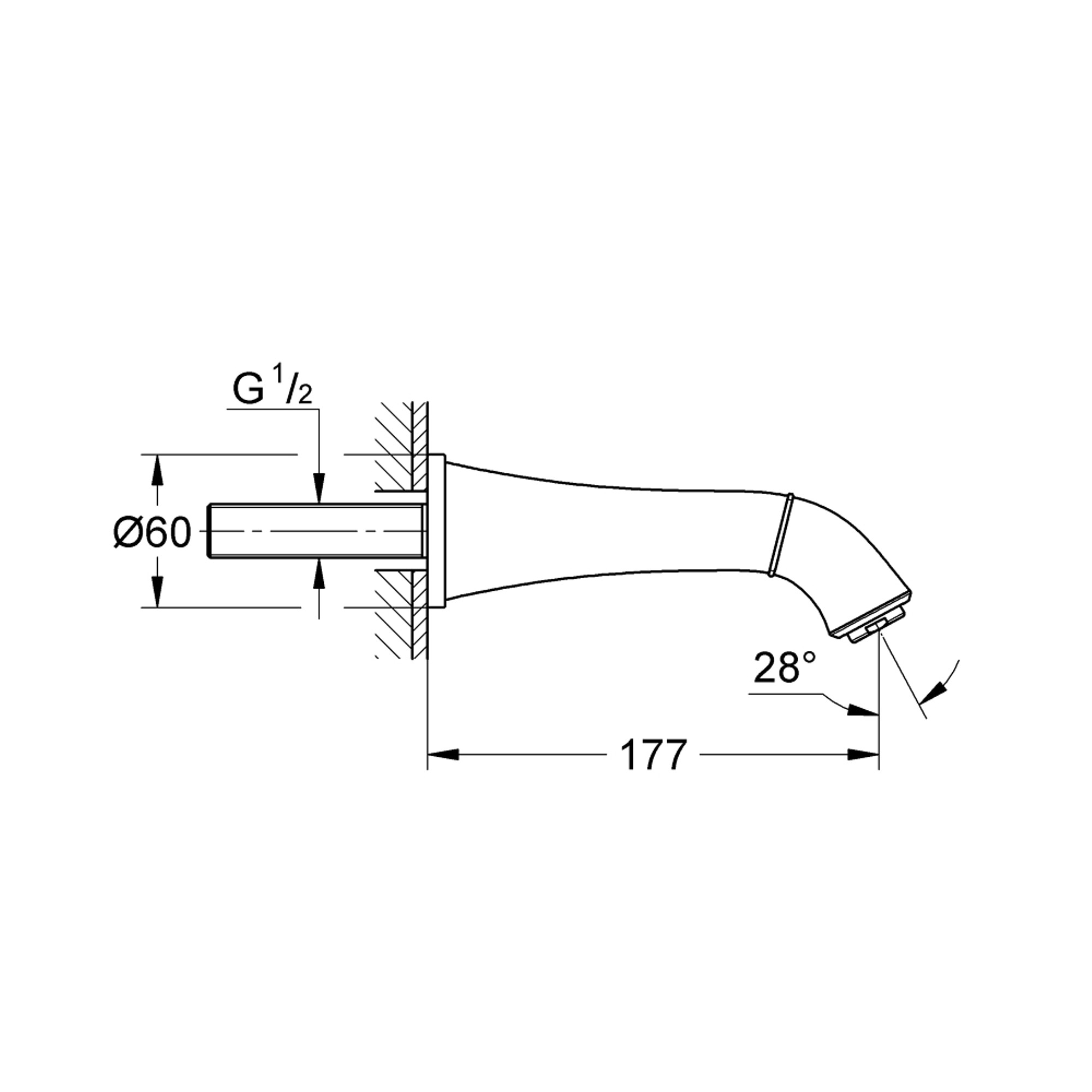 Grohe Grandera Çıkış Ucu Krom 13341000