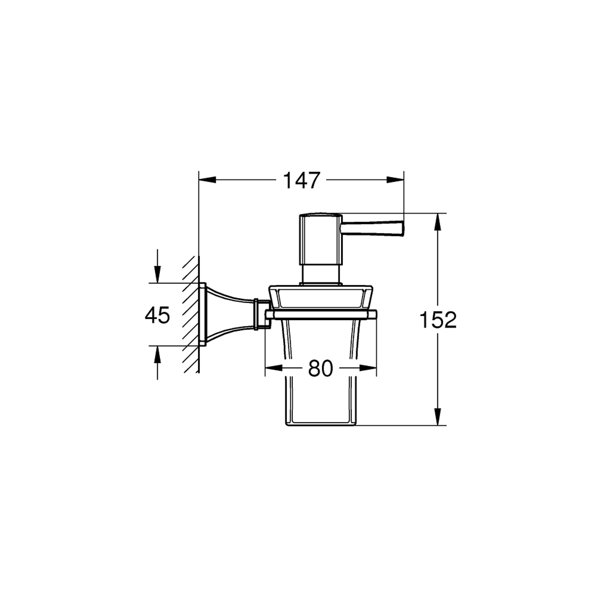 Grohe Grandera Seramik Sıvı Sabunluk ve Tutucu Krom-Altın 40910IG0
