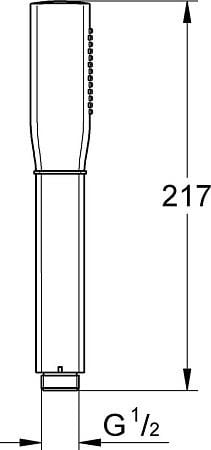 Grohe Grandera Stick El Duşu 1 Akışlı, Krom-Altın - 26037IG0