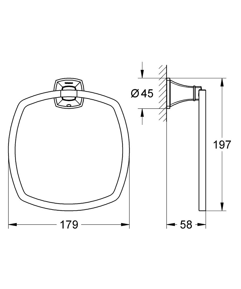 Grohe Grandera Towel Ring 40630GL0
