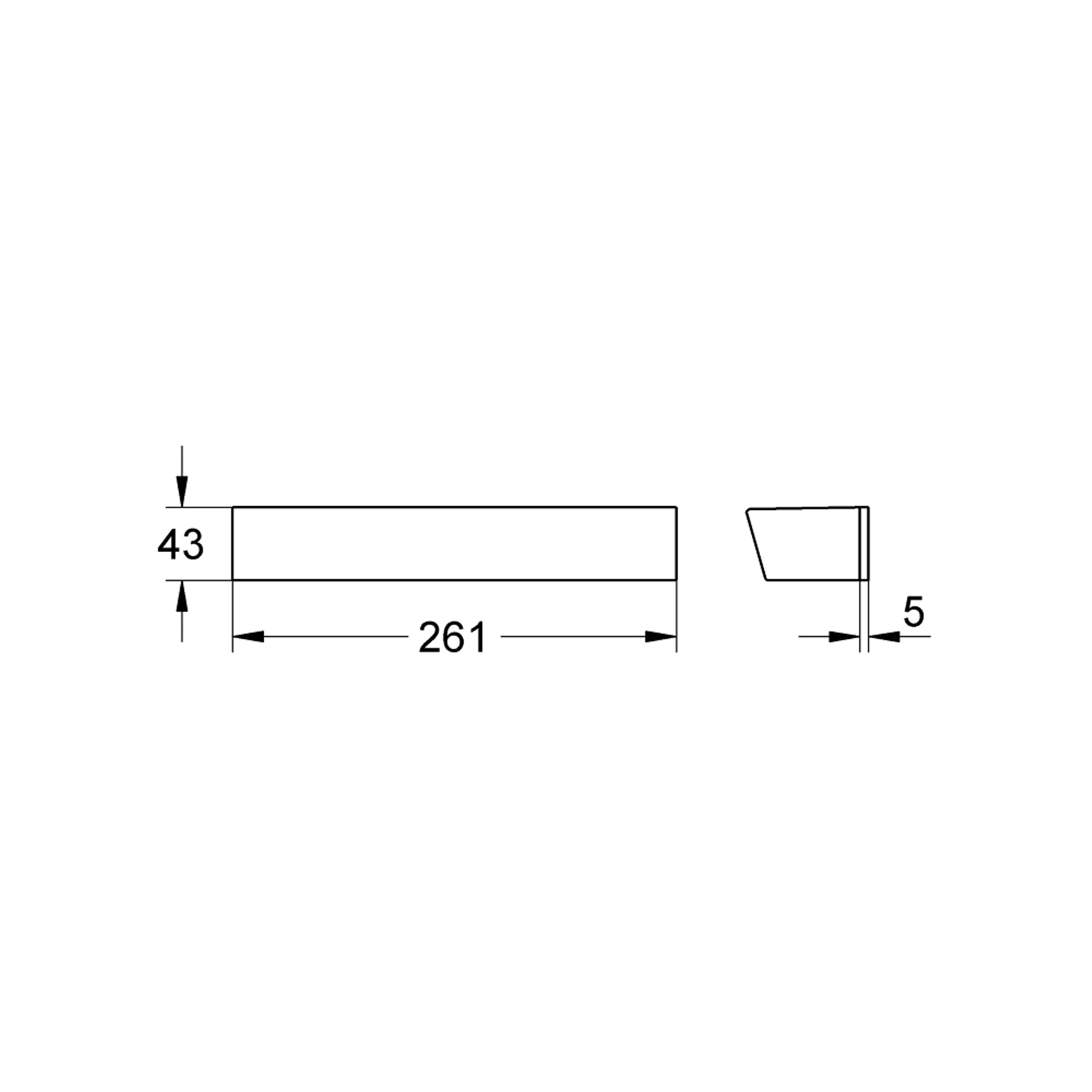 Grohe Grohtherm 2000 EasyReach Duş Rafı Krom 18608001