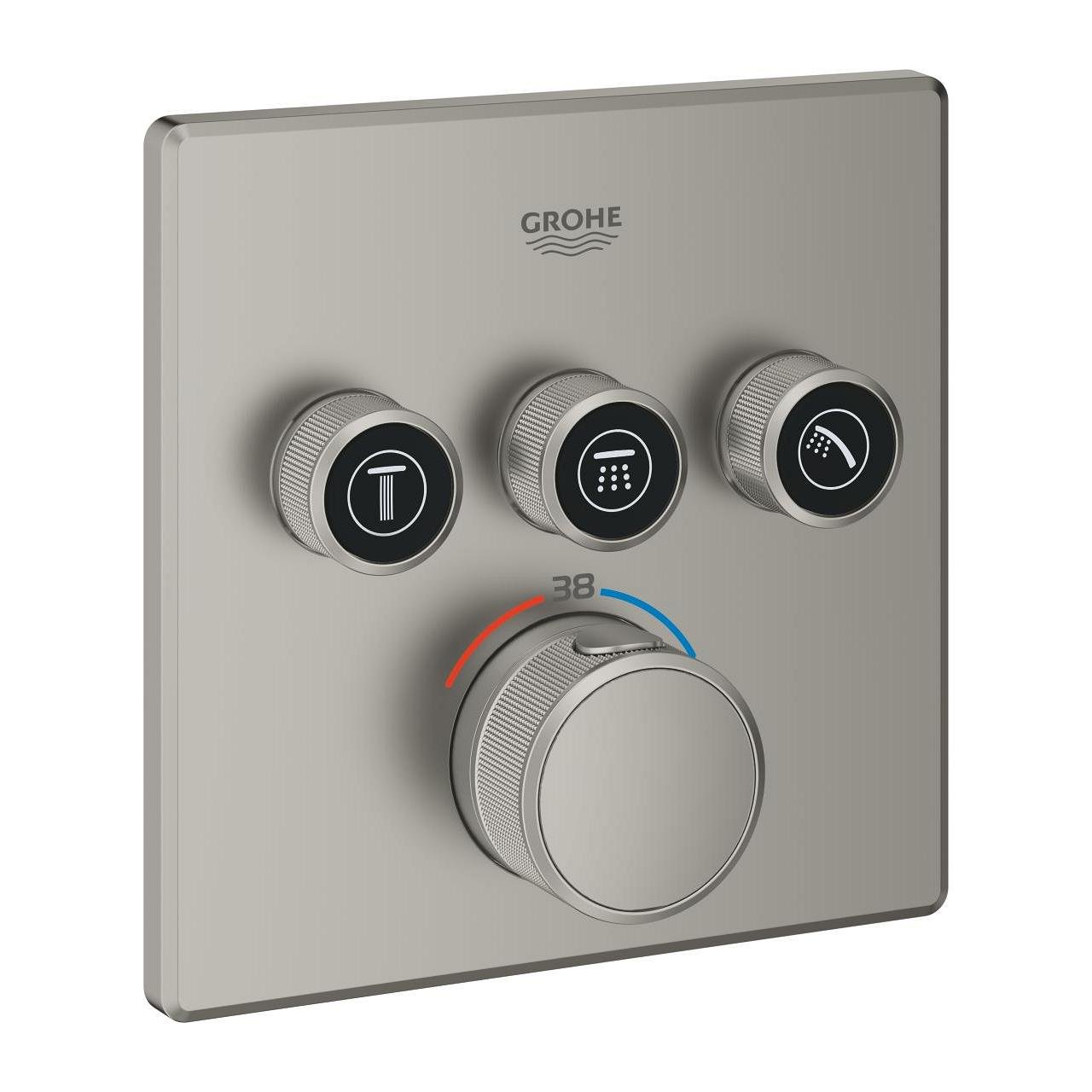 Grohe Grohtherm SmartControl Ankastre Banyo Bataryası Paslanmaz Çelik 29126MS0