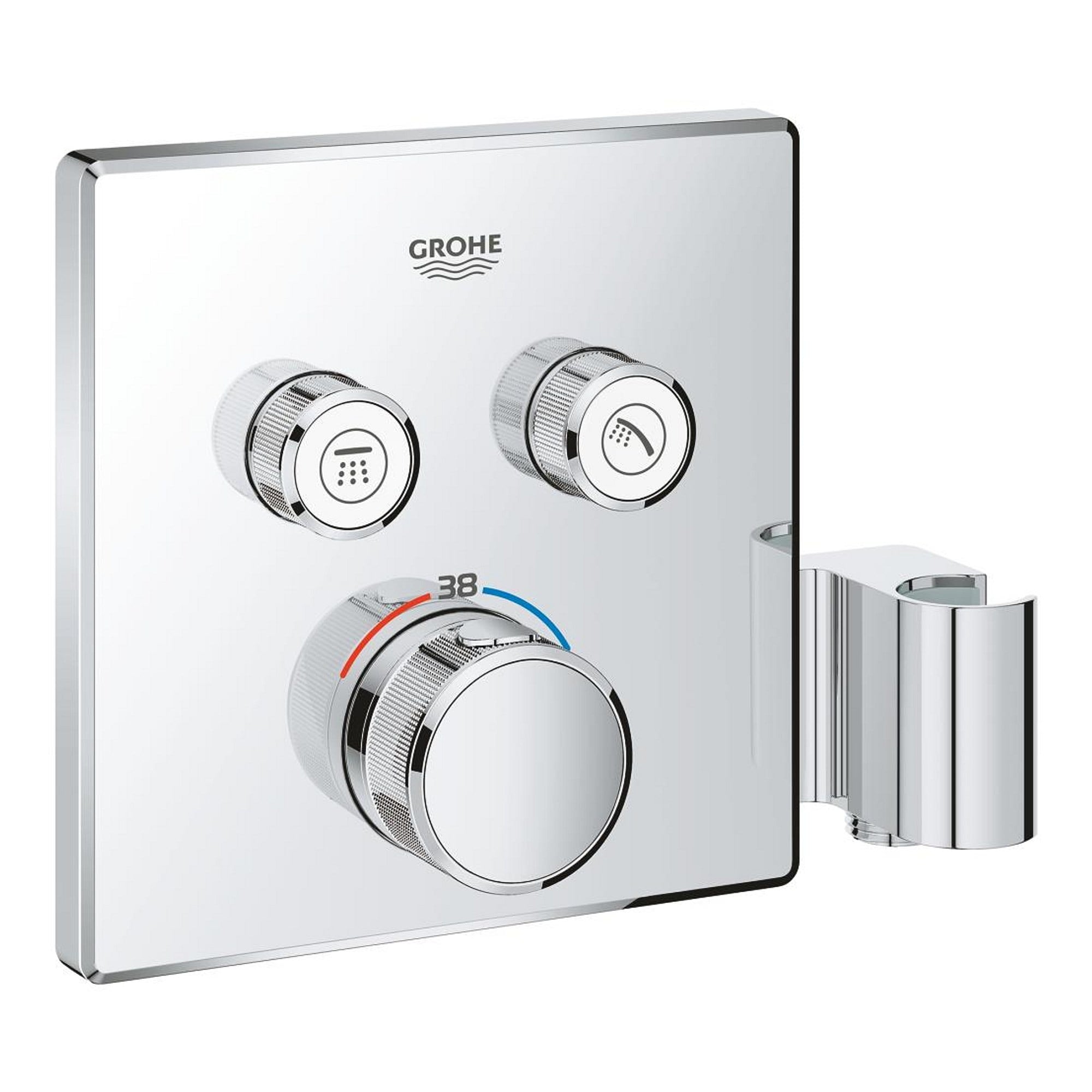 Grohe Grohtherm SmartControl Ankastre Termostatik Batarya 2 Vanalı Duş Askılı Krom 29125000