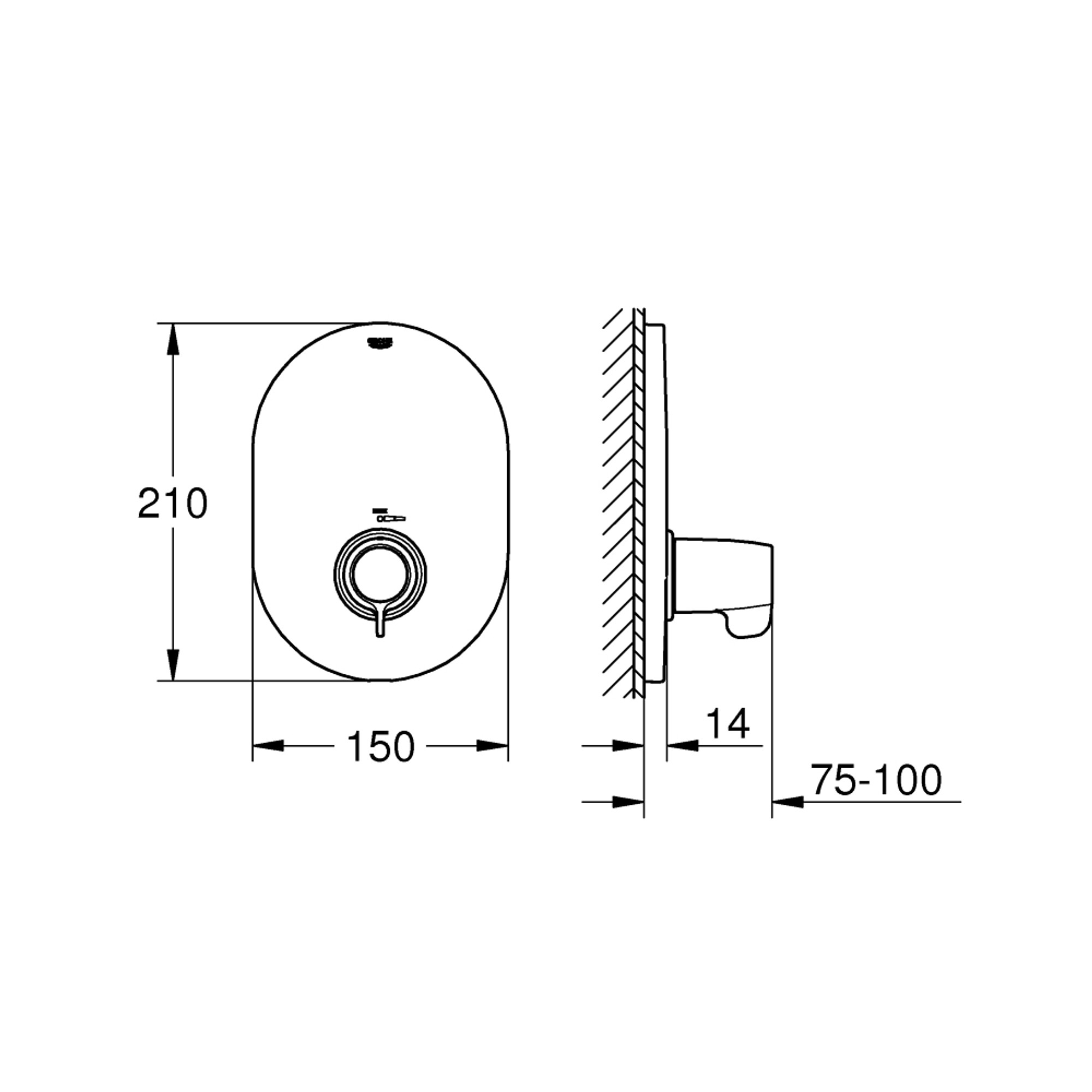 Grohe Grohtherm Special Termostatik Duş Vanası Sıva Üstü Grubu Krom 29096000