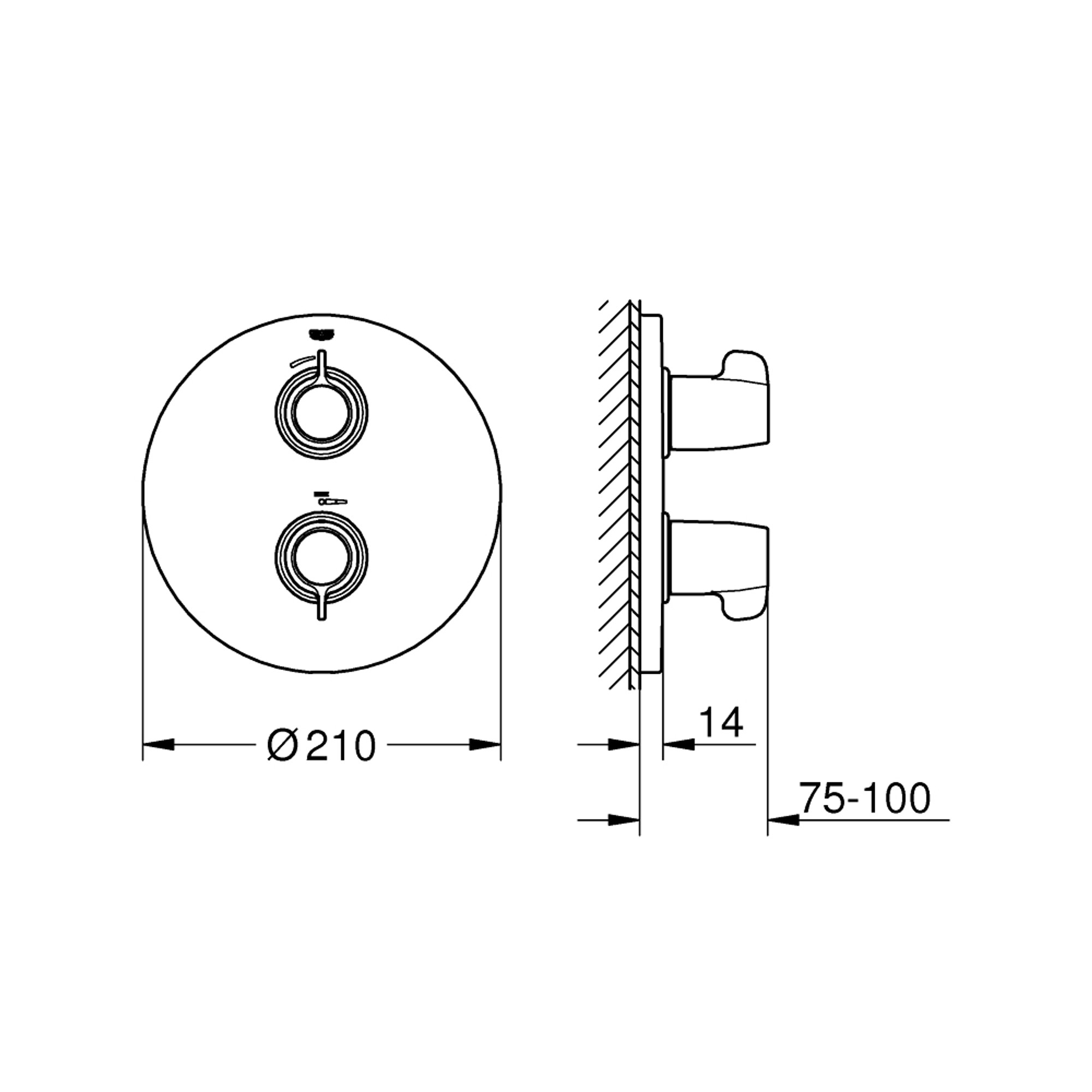 Grohe Grohtherm Special Termostatik Duş Bataryası Krom 29094000