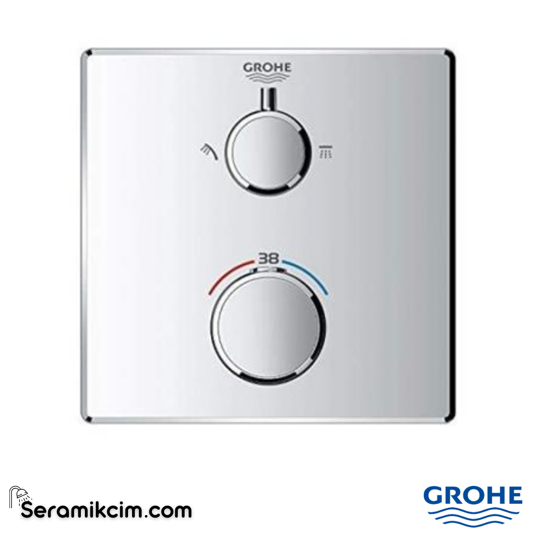 Grohe Grohtherm Termostatik Banyo/Duş Bataryası (Sıva Üstü Grubu) Krom 24079000 - 24079000