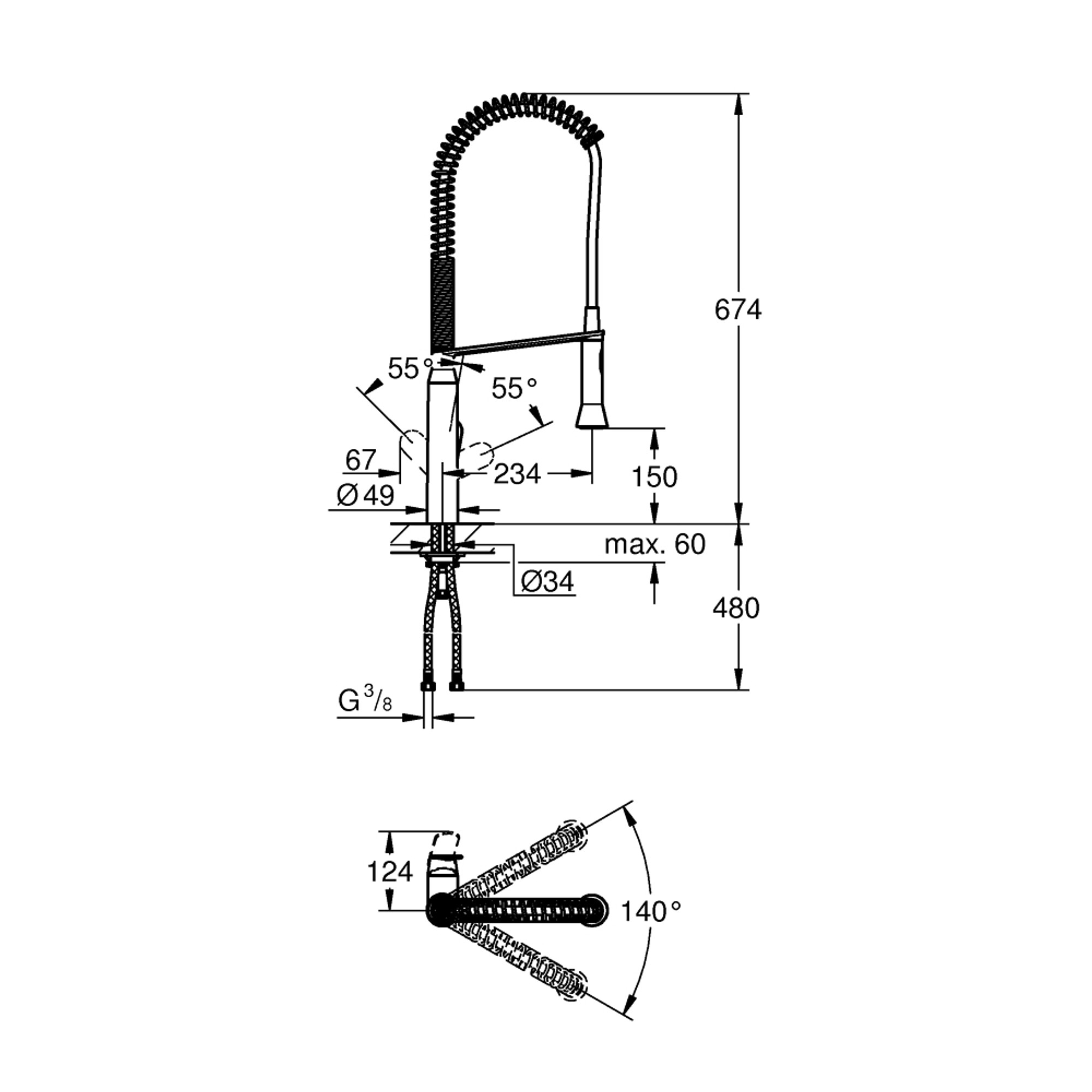 Grohe K7 Mutfak Bataryası Krom 32950000