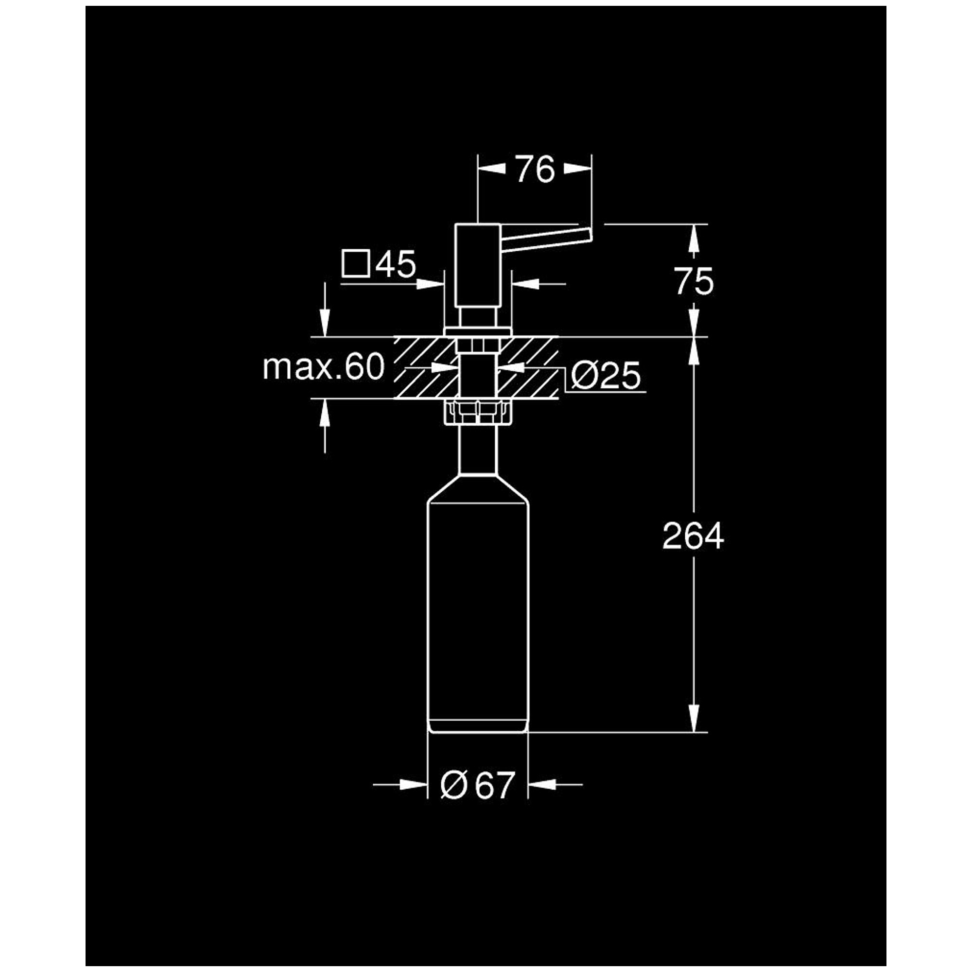 Grohe Kare Sıvı Sabunluk Paslanmaz Çelik 40649DC0