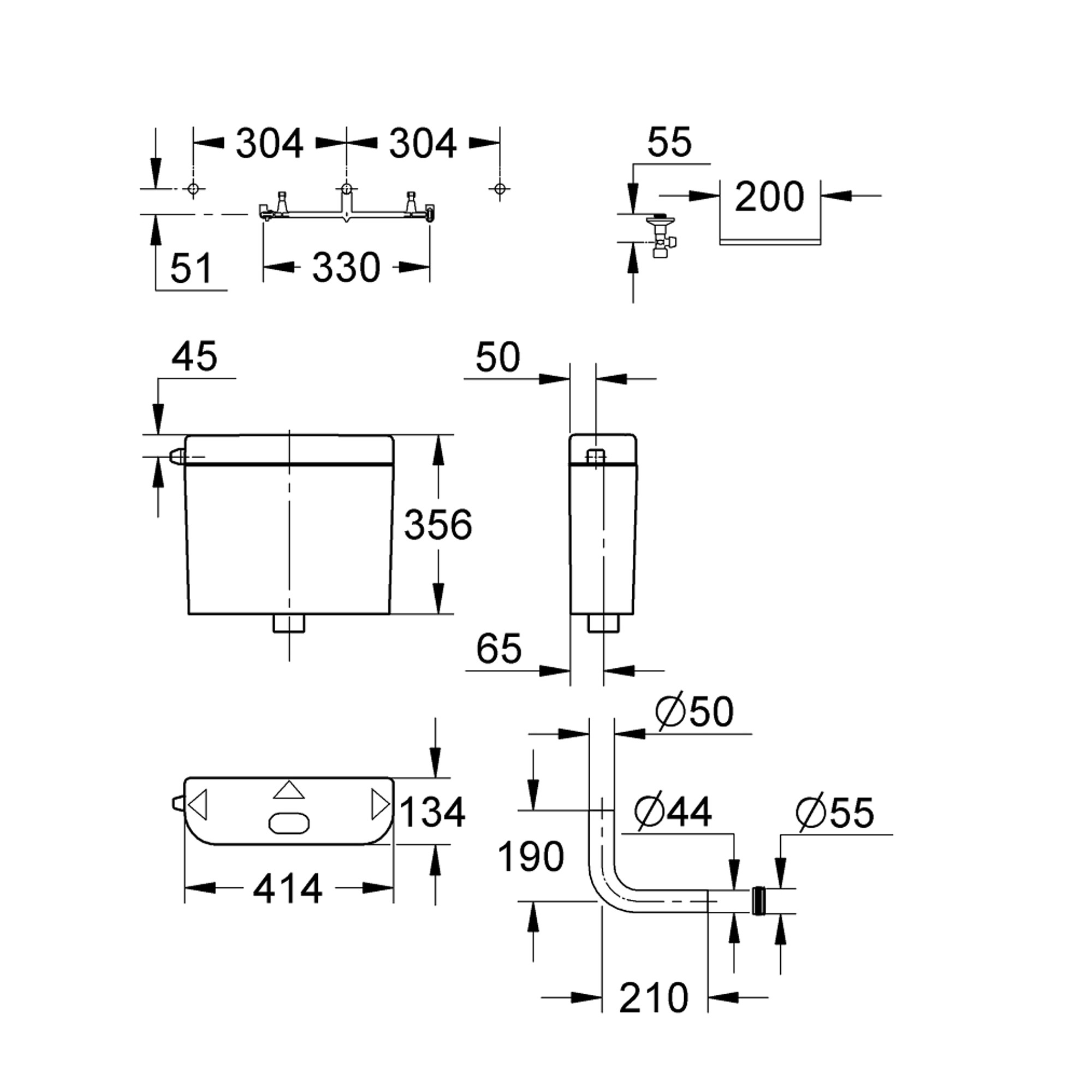 Grohe Klozet İçin Rezervuar 37355SH0
