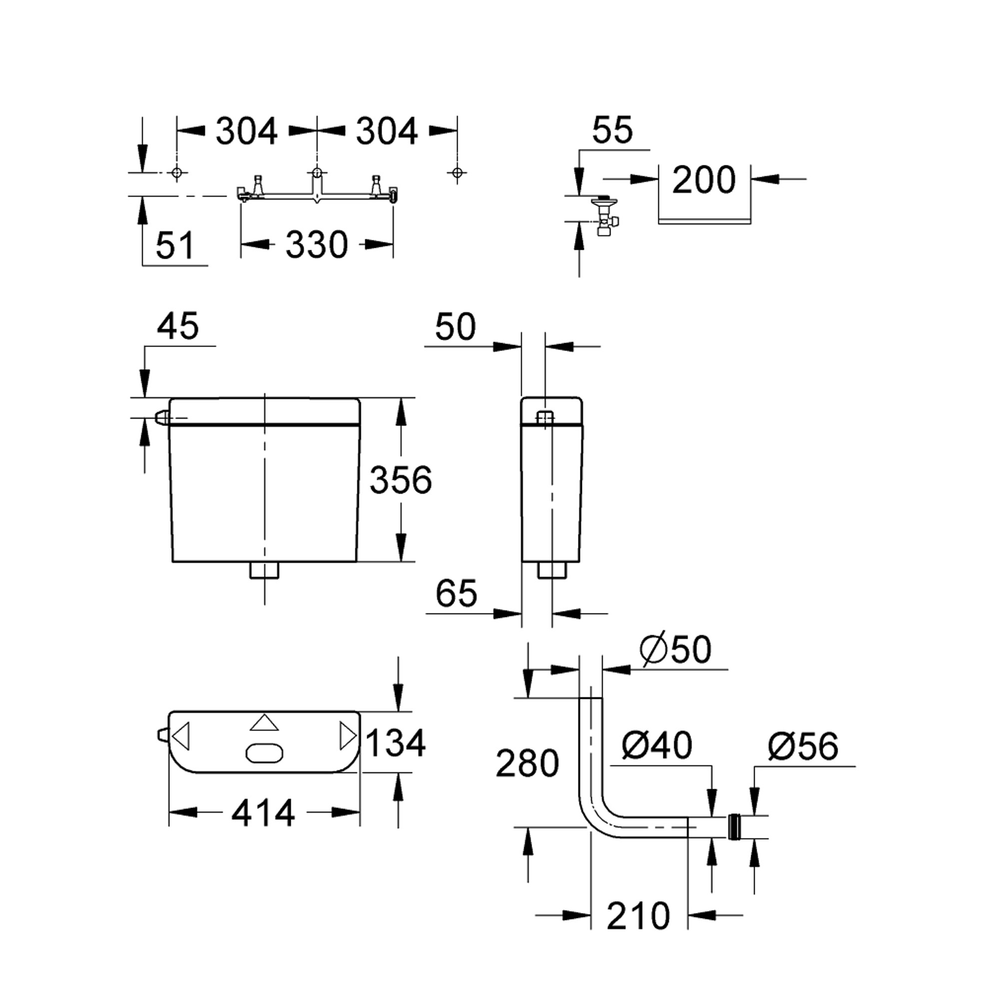 Grohe Klozet İçin Rezervuar 38372SH0