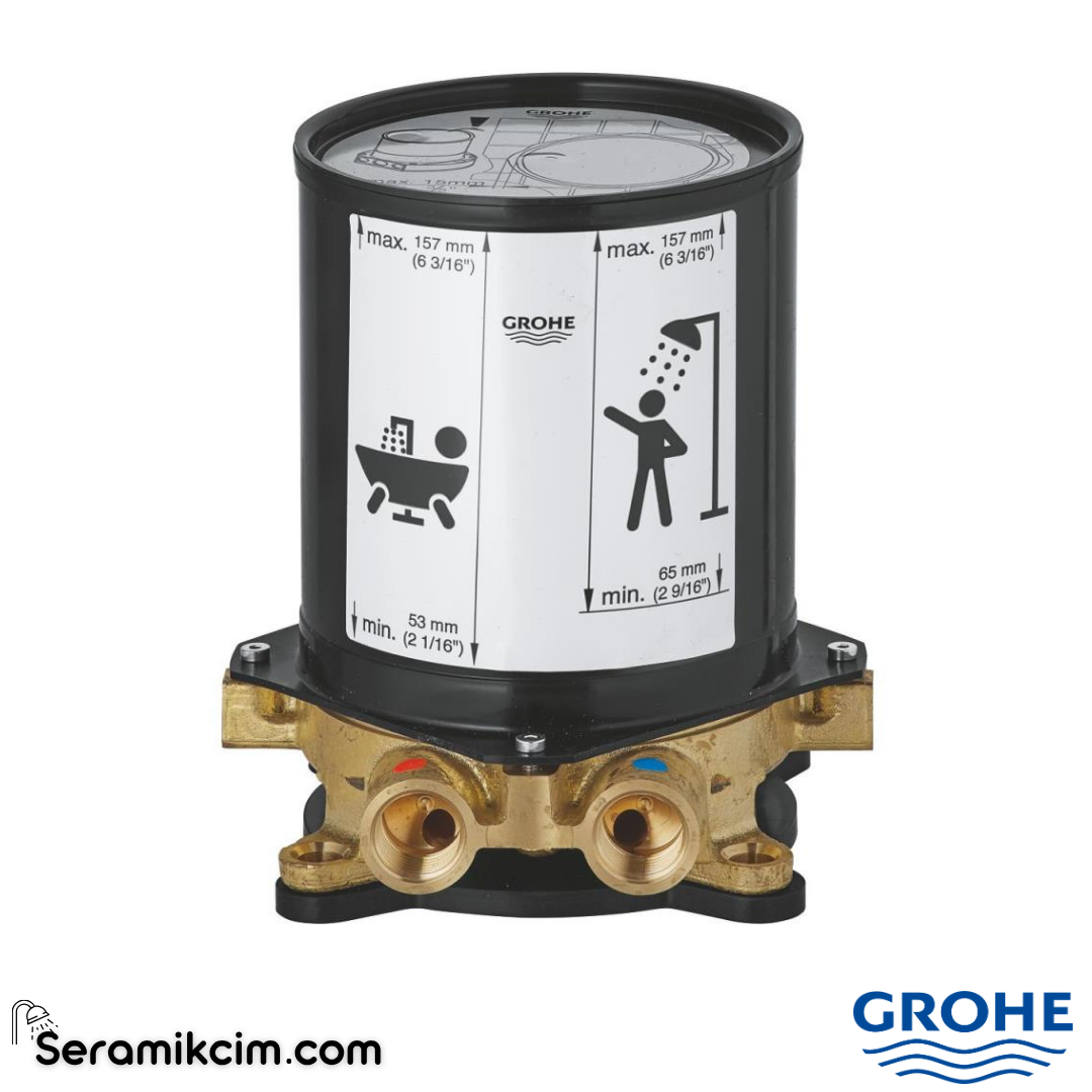 Grohe Küvet Bataryası ve Yerden Duş Kolonu İçin Ankastre İç Montaj Gövdesi 45984001 - 45984001