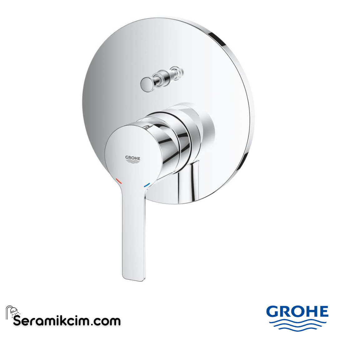 Grohe Lineare Ankastre Banyo/Duş Bataryası (Sıva Üstü Grubu) 2 Yollu Krom 24064001 - 24064001