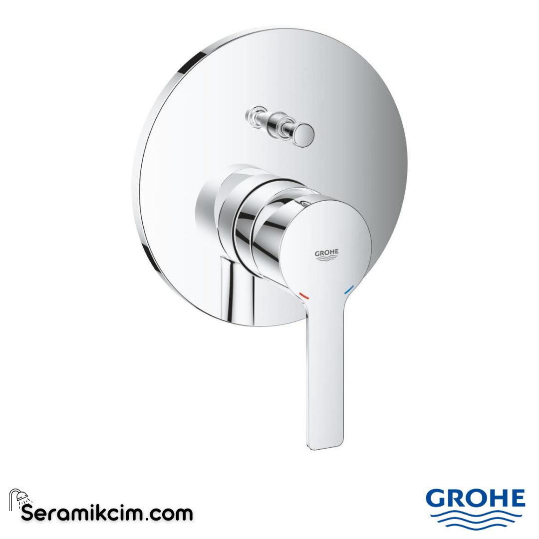 Grohe Lineare Ankastre Banyo/Duş Bataryası (Sıva Üstü Grubu) 2 Yollu Krom 24064001 - 24064001