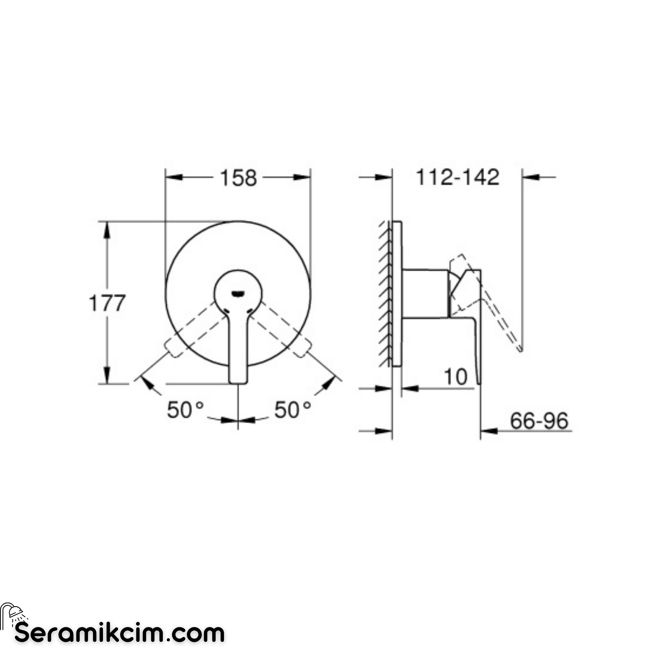 Grohe Lineare New Ankastre duş bataryası 24063001