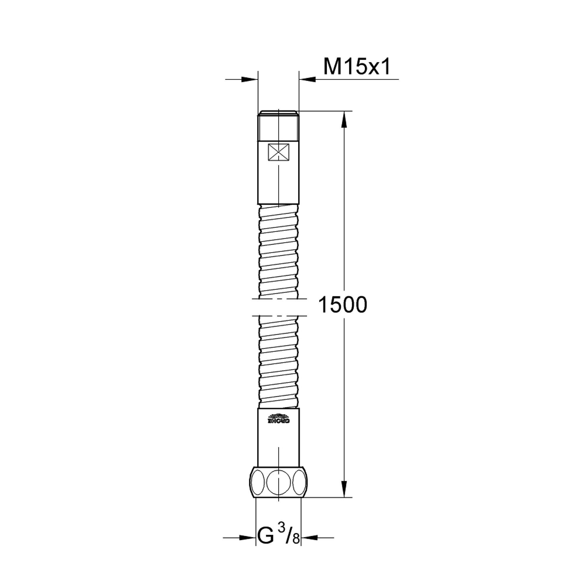 Grohe Metal Hortum Krom 28112000