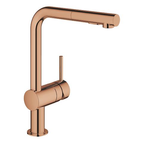 Grohe Minta Spiralli Eviye Bataryası, Bakır - 30274DA0