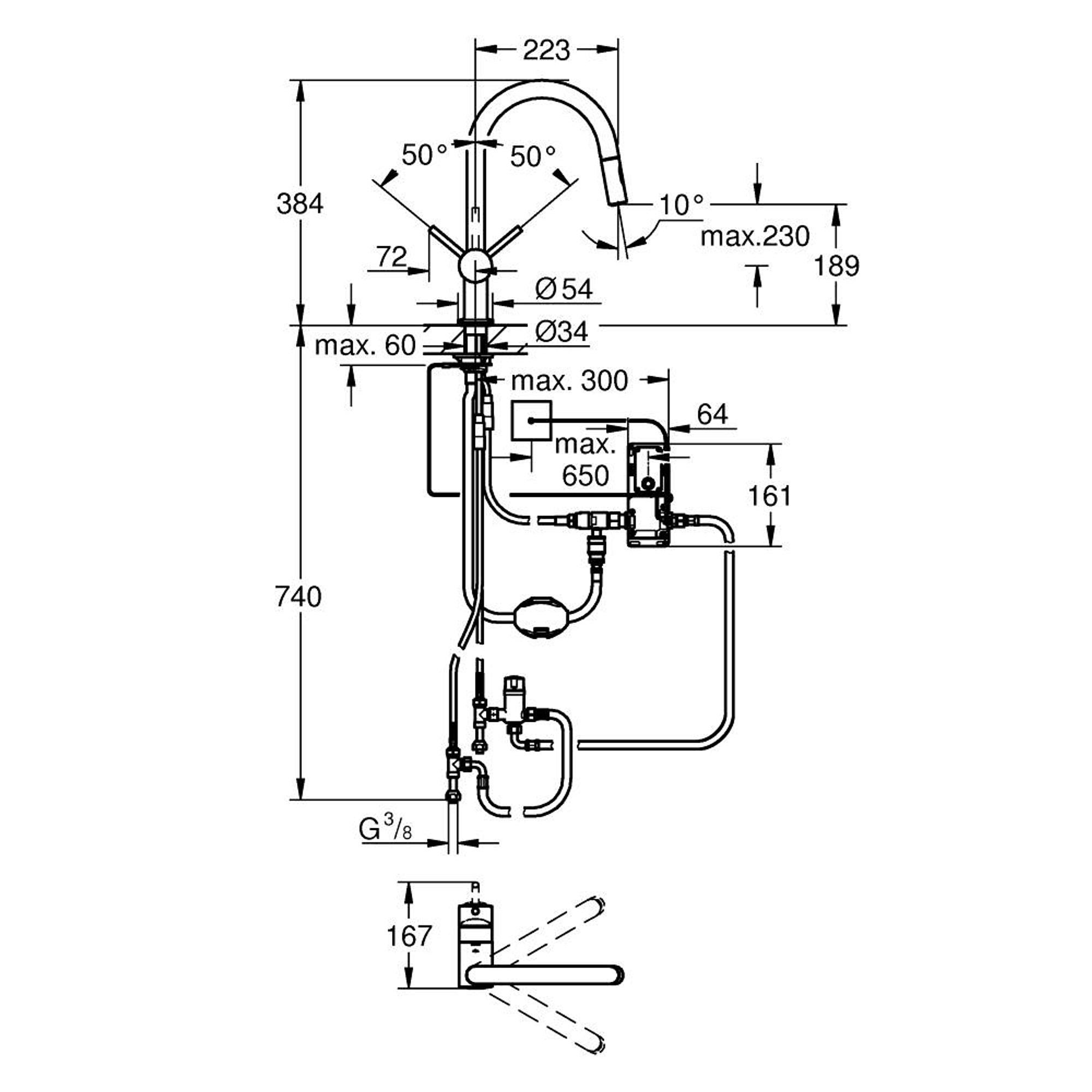 Grohe Minta Touch Elektronik Mutfak Bataryası Krom 31358002