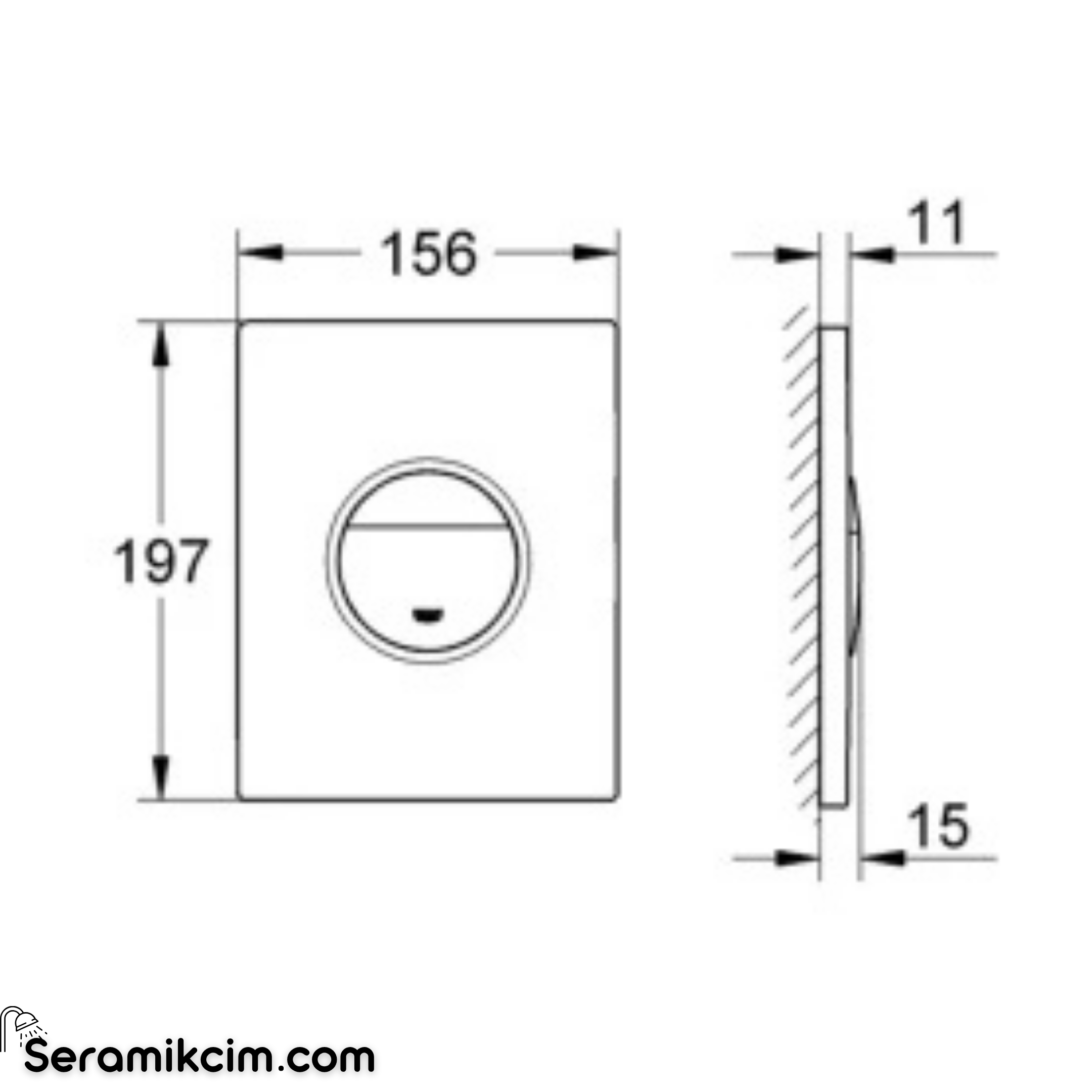 Grohe Nova Cosmopolitan Kumanda paneli 38765000