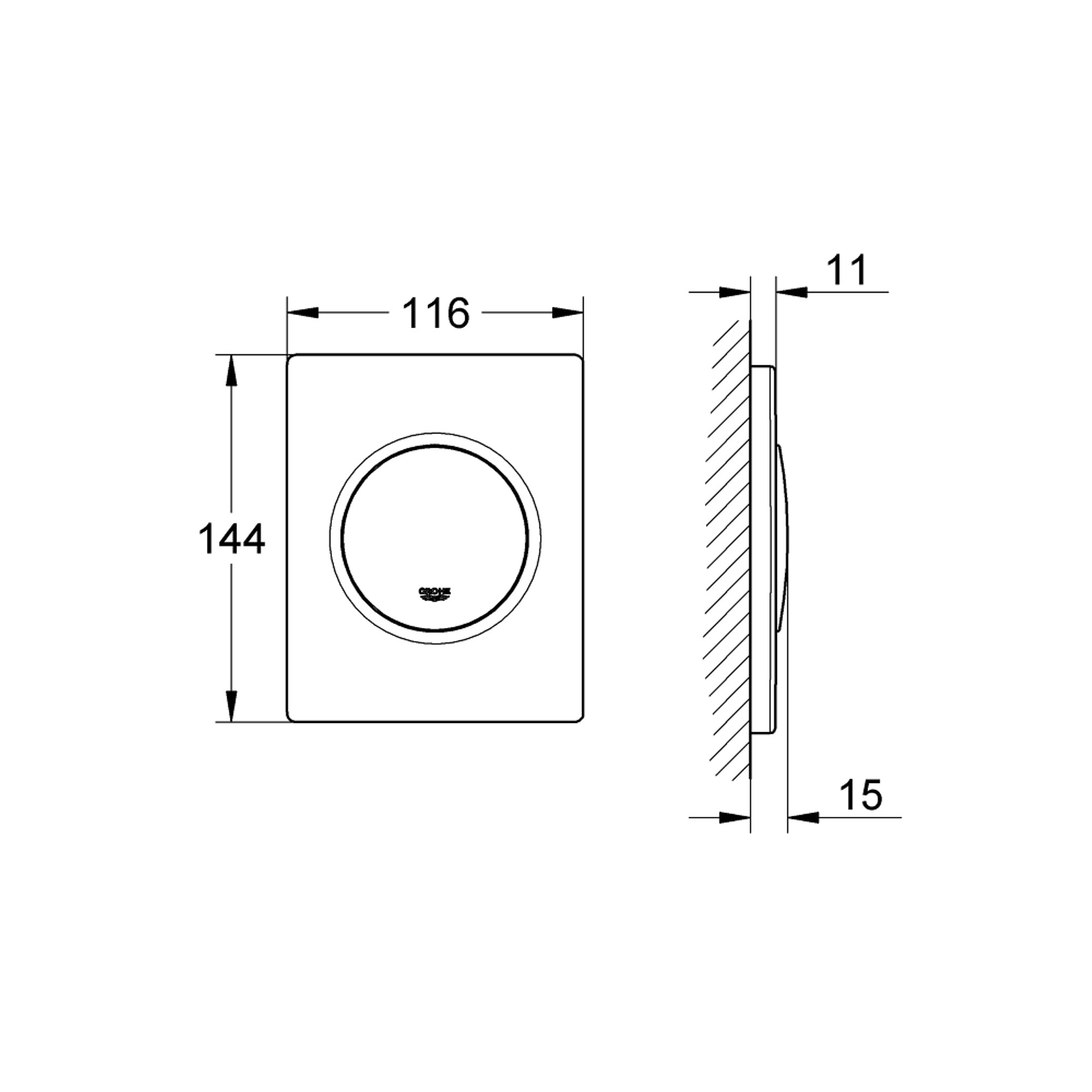 Grohe Nova Cosmopolitan Kumanda Paneli Krom 38804P00