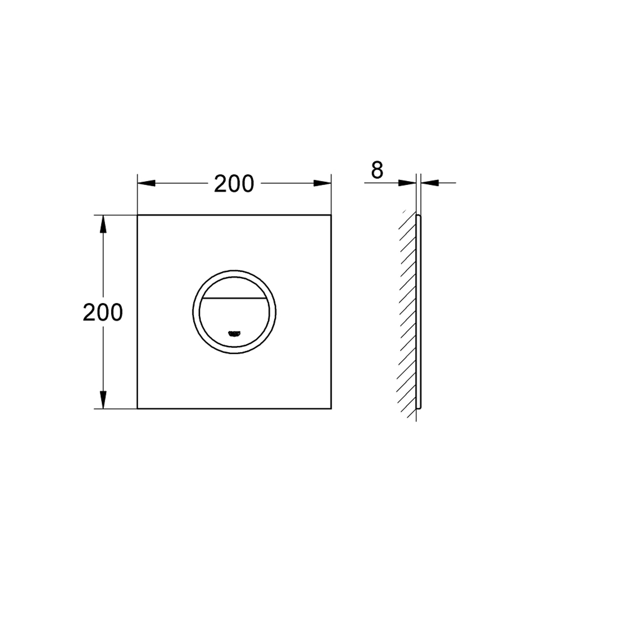 Grohe Ondus Digitecture Light Kumanda Paneli Beyaz 38915LS0