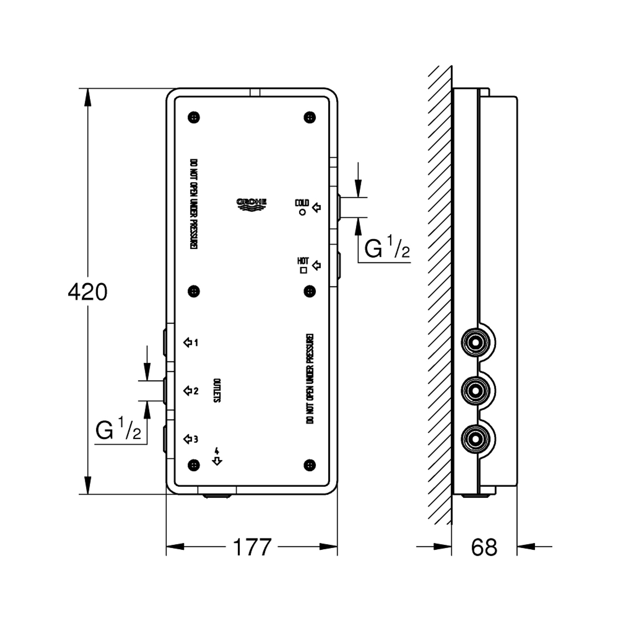 Grohe Ondus Dijital Termostat Kumanda Ünitesi 36067000