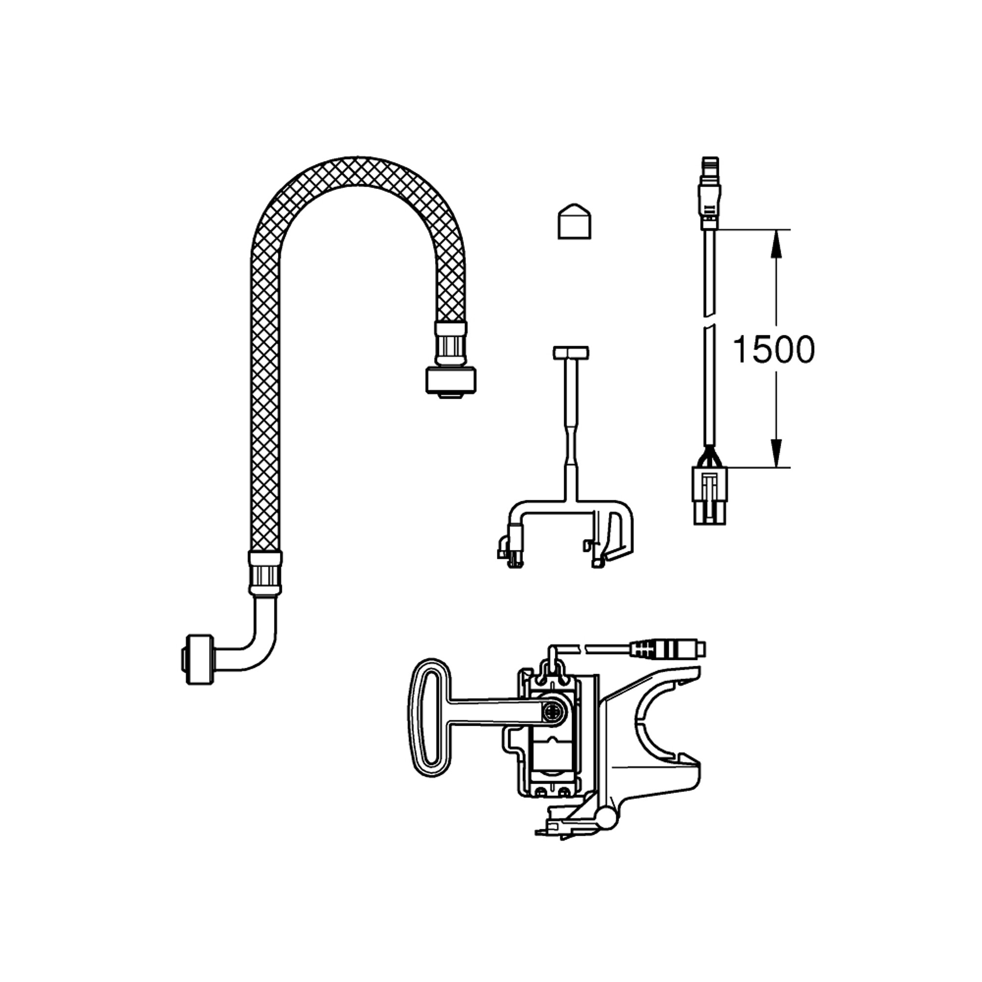 Grohe Otomatik Yıkama ve Ön Yıkama Montaj Seti 46944001