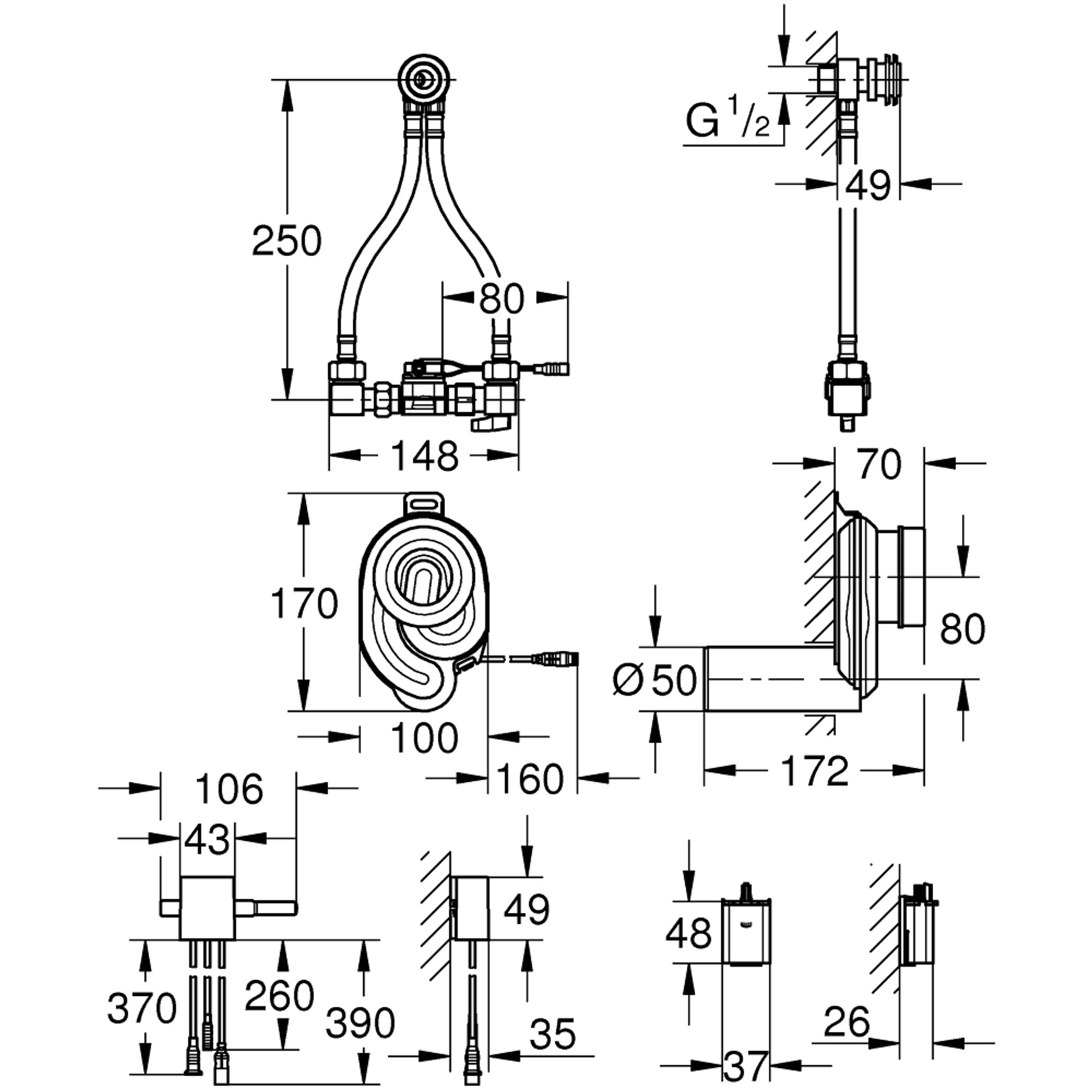 Grohe Pisuvar Sıcaklık Sensörü 39367000