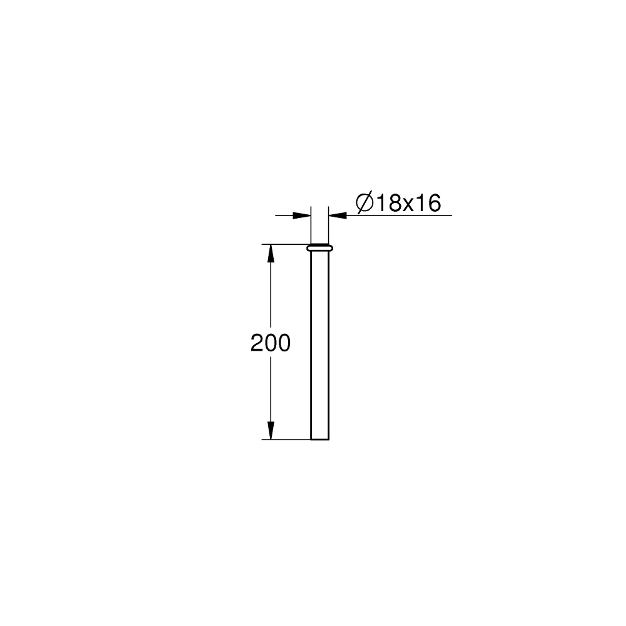 Grohe Pisuvar Yıkama Borusu Krom 37035000