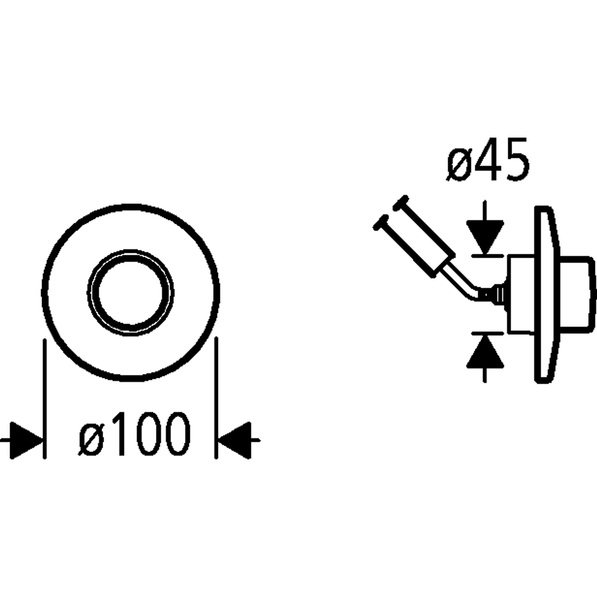 Grohe Pnömatik Kumanda Düğmesi Krom 37761000