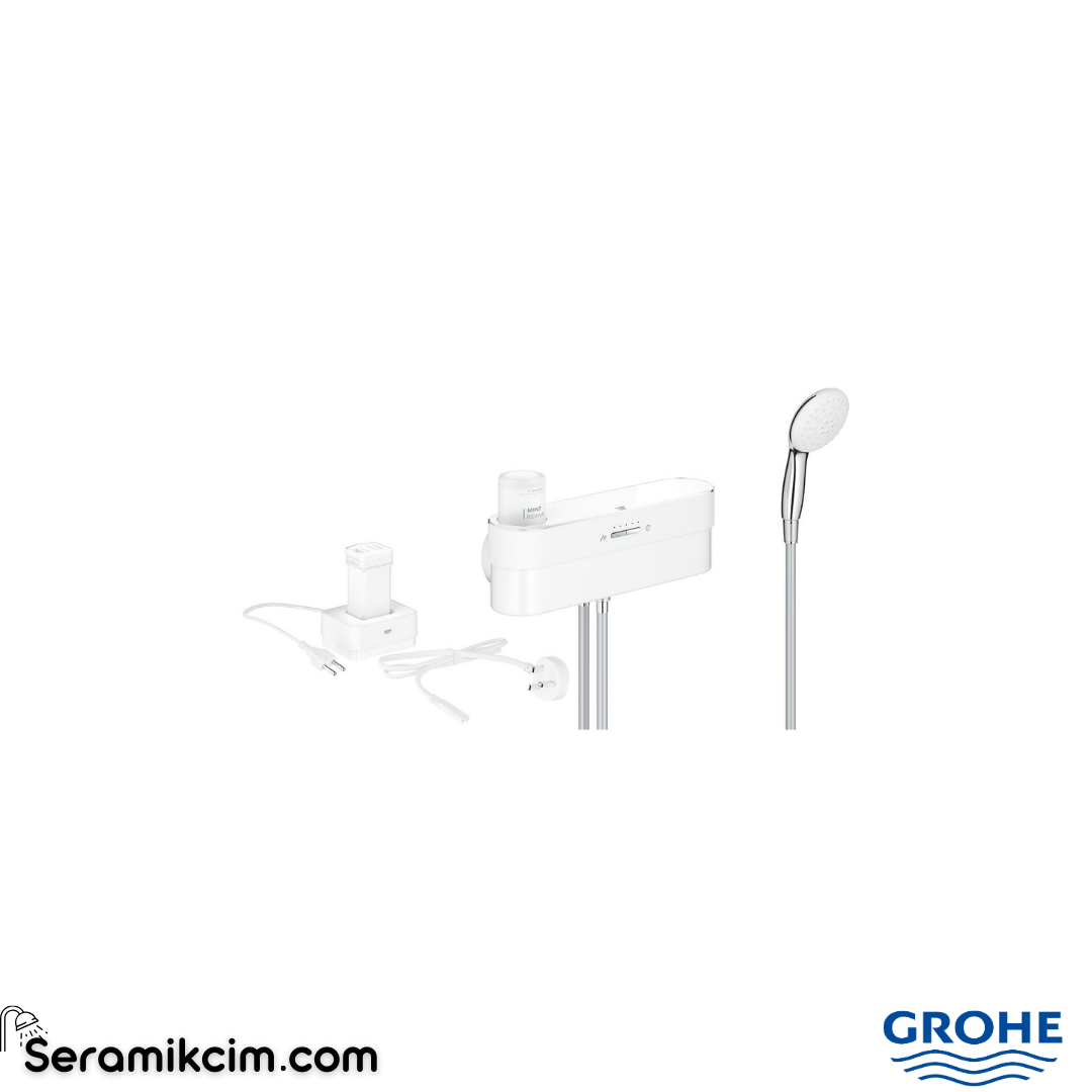 Grohe PureFoam Duş Başlangıç Seti Beyaz Cam 1050740000