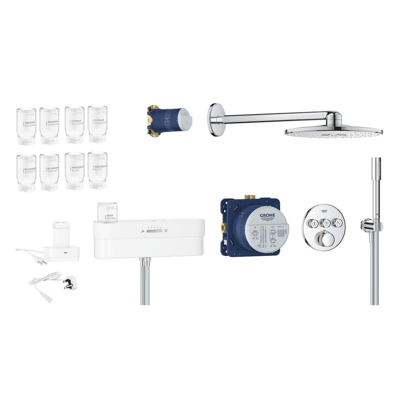 Grohe PureFoam Shower SmartControl Ankastre Banyo Bataryası Set Krom 1058120000