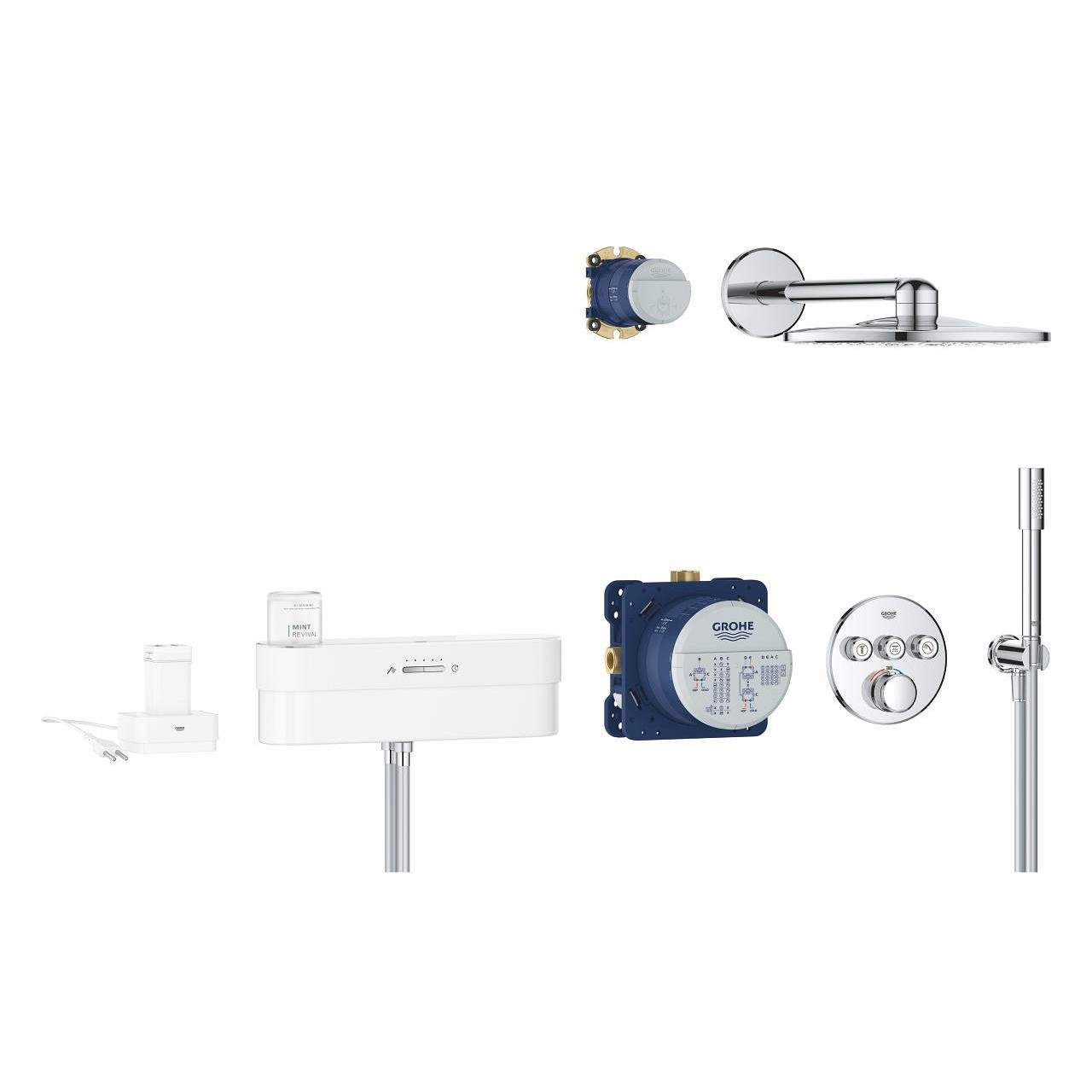 Grohe PureFoam Shower SmartControl Ankastre Banyo Bataryası Set Krom 1058120000