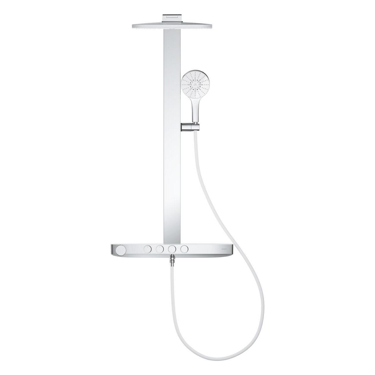 Grohe Rainshower Aqua Pure SmartControl Duş Sistemi, Duvara Monte, Termostatik Bataryalı Duş Kolonu Krom 1009640000