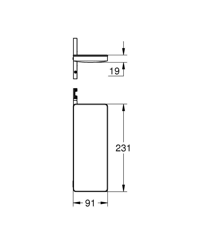 Grohe Rainshower Aqua Pure SmartControl Termostatik Duş Sistemleri İçin Raf 1016770000
