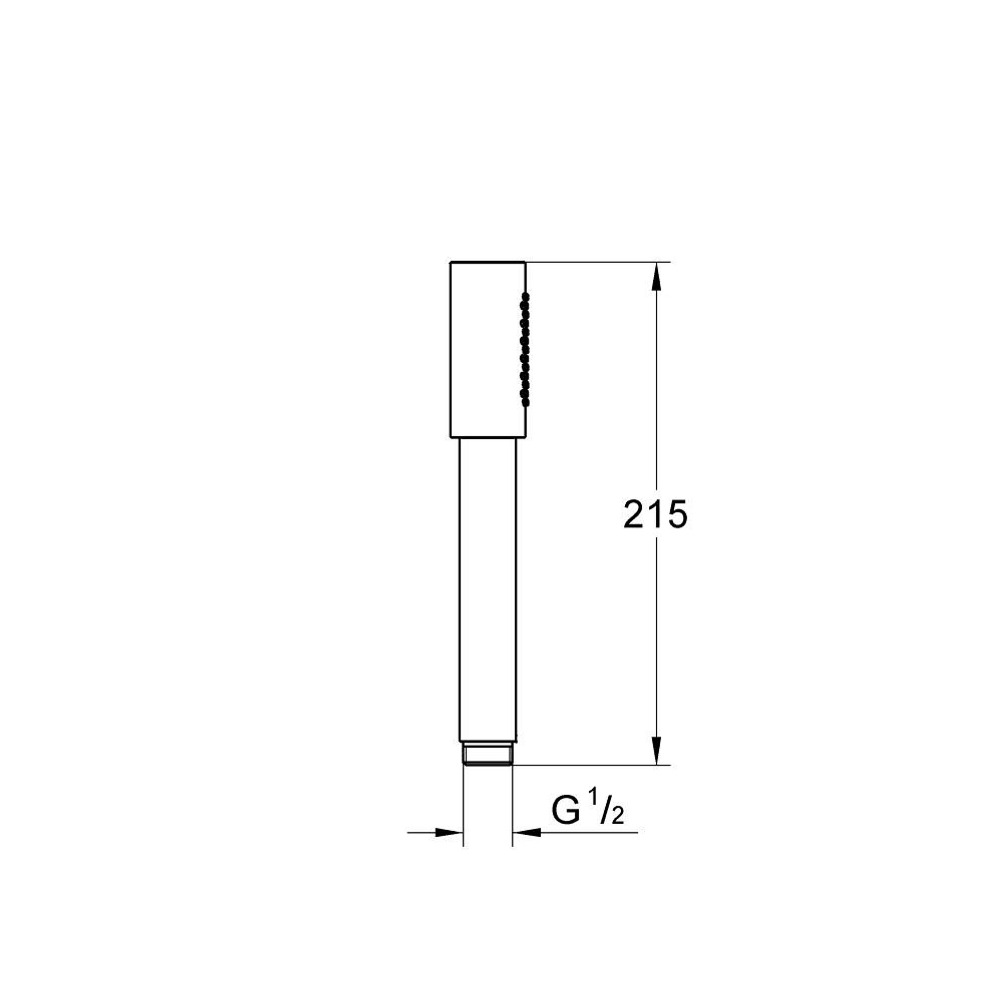 Grohe Rainshower Aqua Stick El Duşu 1 Fonksiyonlu Sert Grafit 26866A00