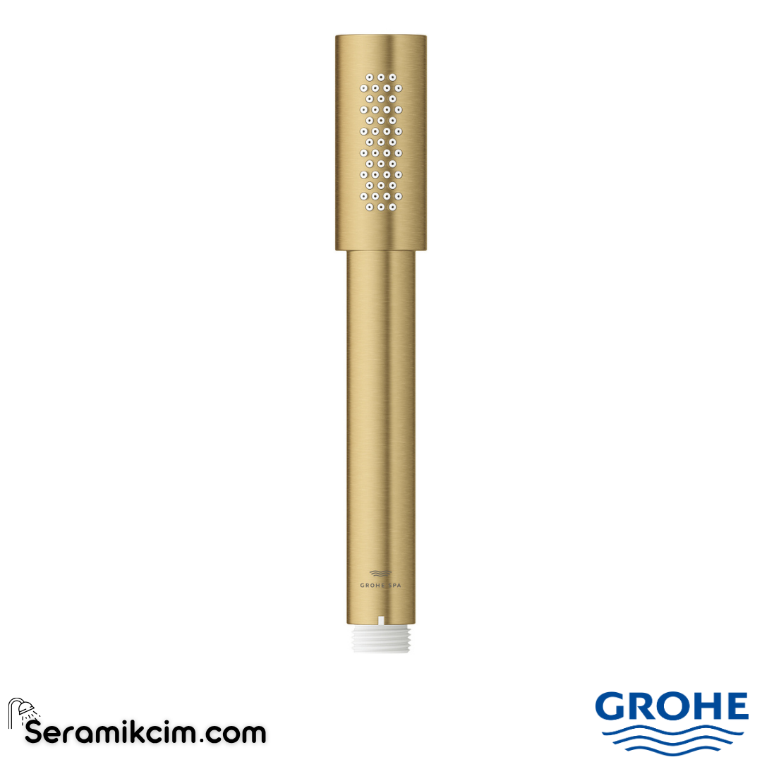 Grohe Rainshower Aqua Stick El Duşu, 1 Akışlı, Fırçalı Altın 26866GN0 - 26866GN0