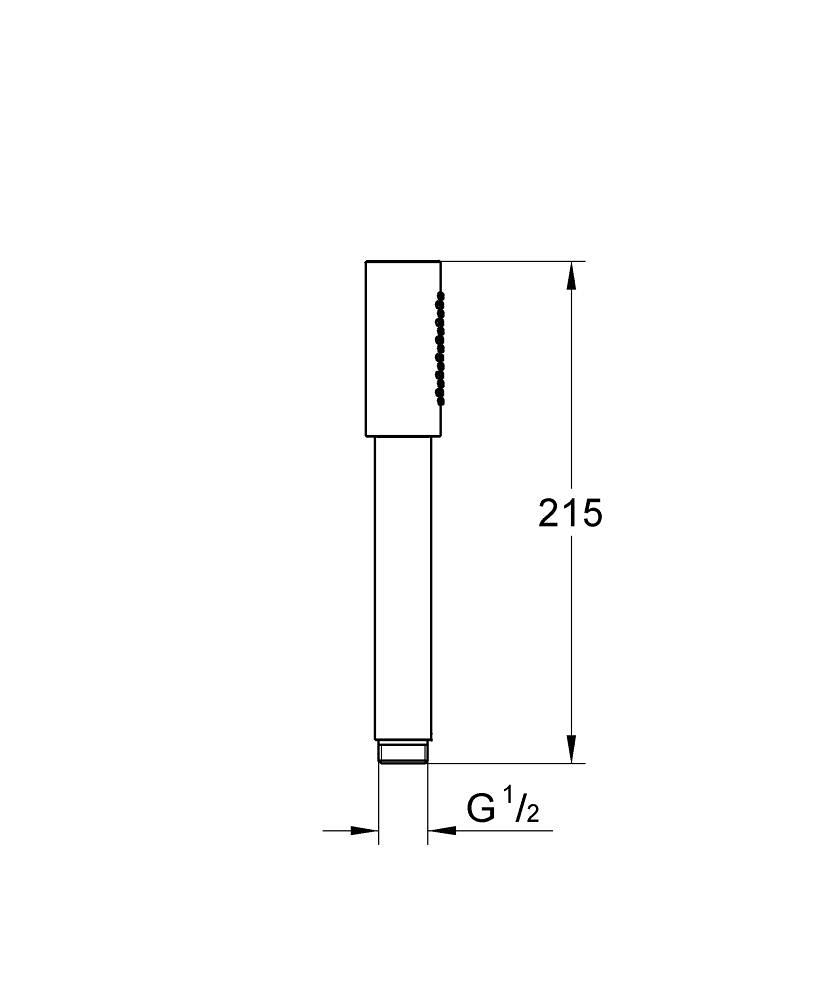 Grohe Rainshower Aqua Stick El Duşu, 1 Akışlı, Parlak Bakır 26866DA0